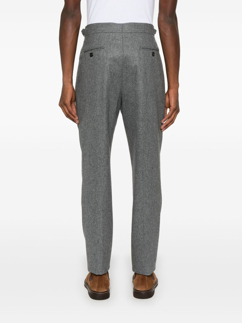 flannel double-pleat trousers 4
