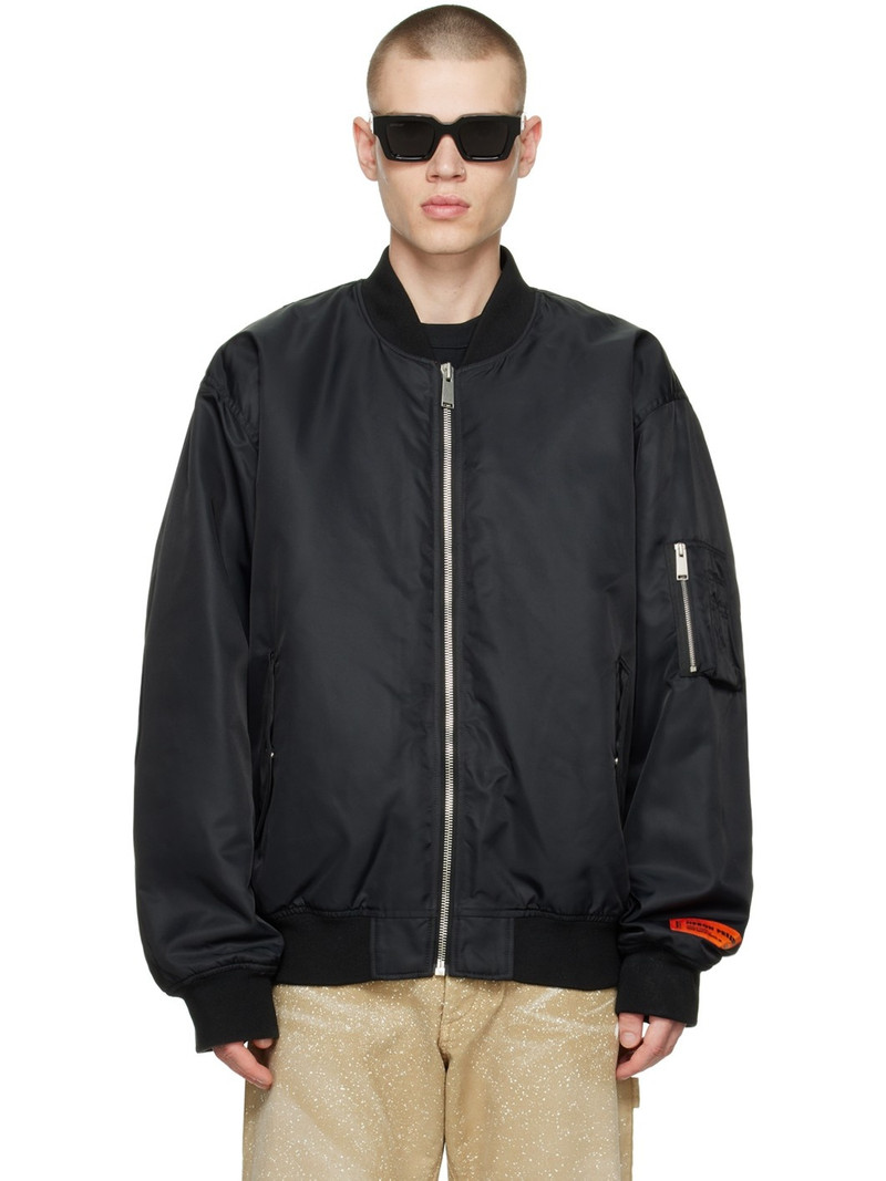 Black 8 Ball Bomber Jacket - 1