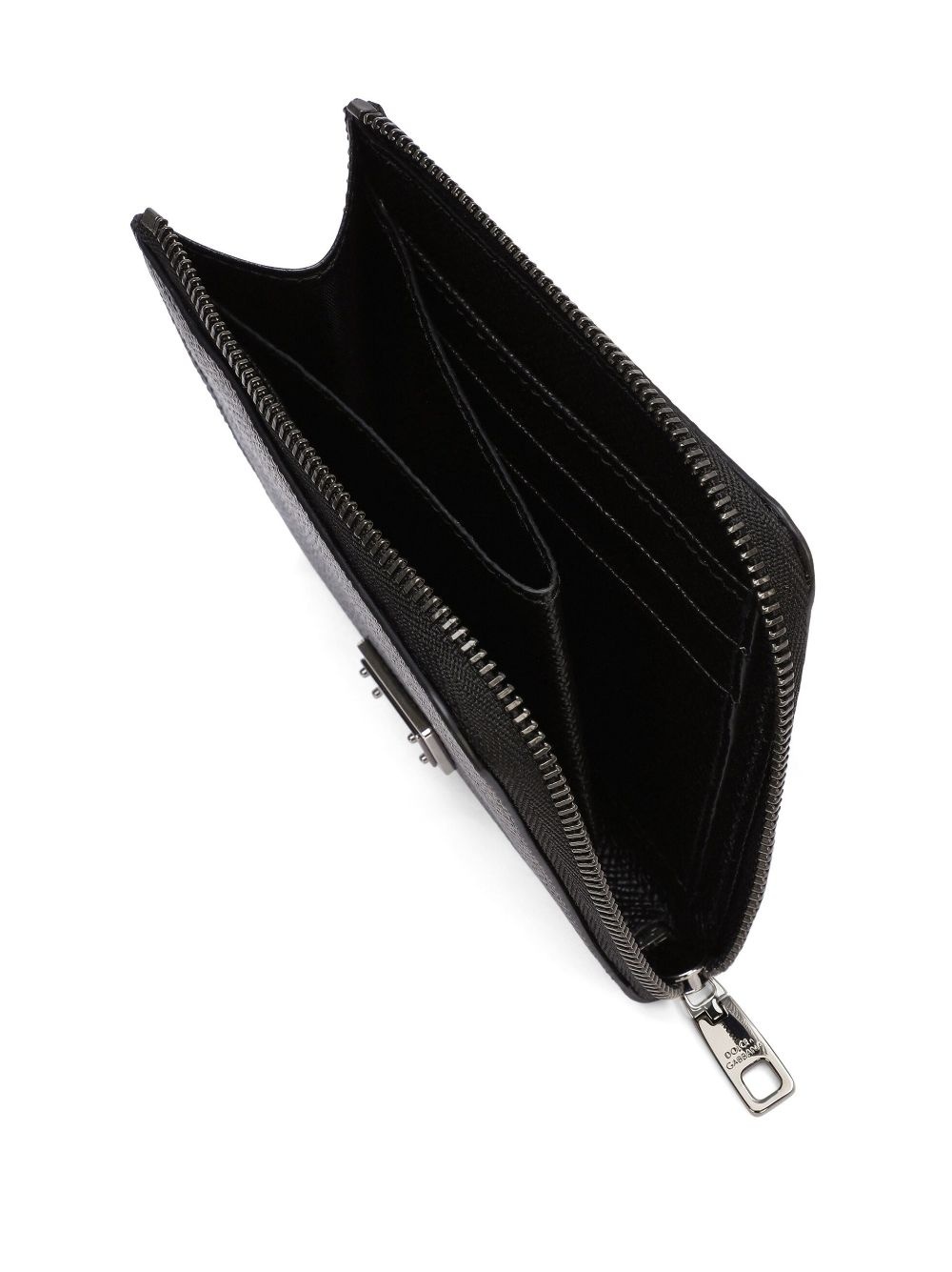 logo-plaque leather wallet - 4
