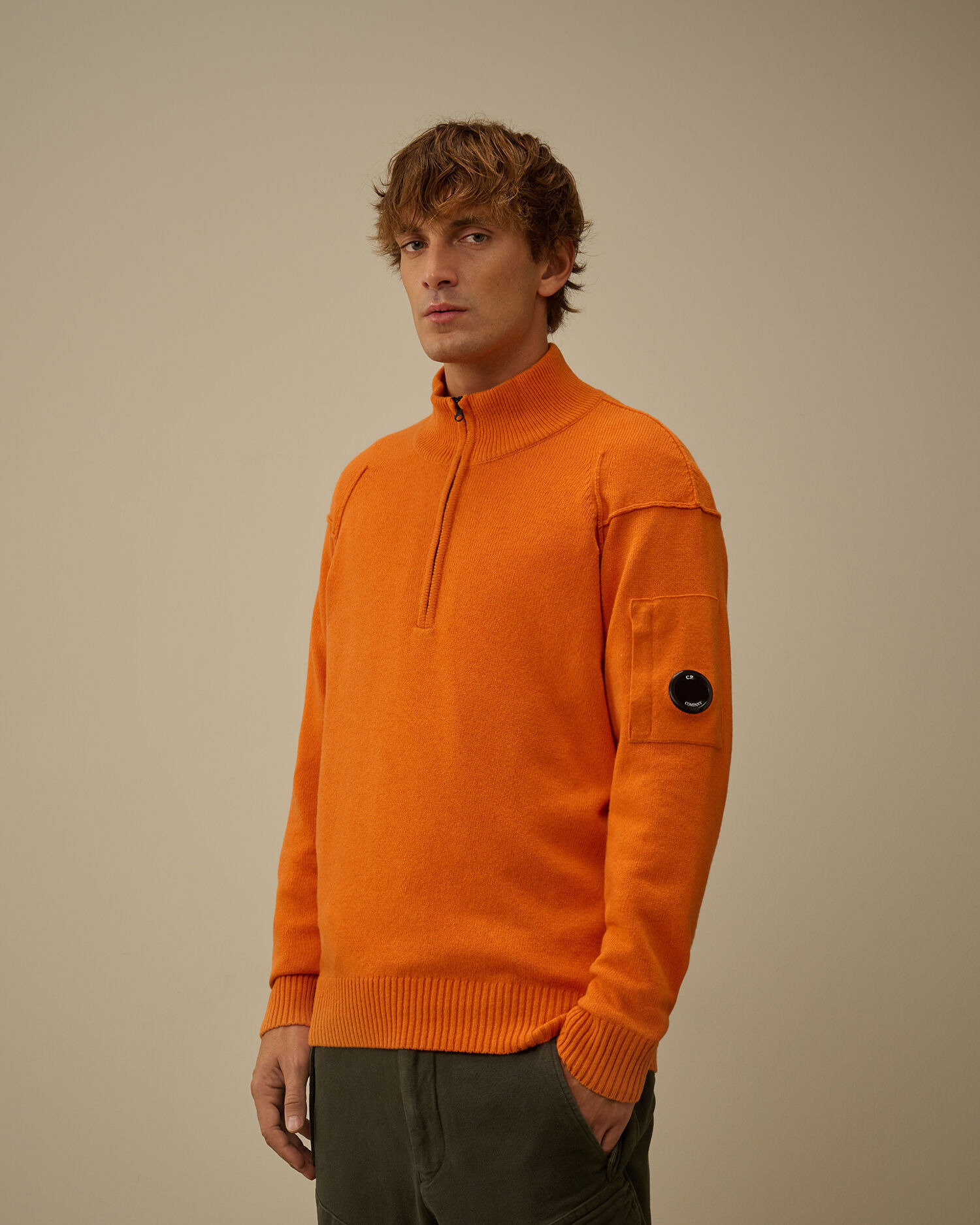 Lambswool GRS Half Zip Sweater - 3