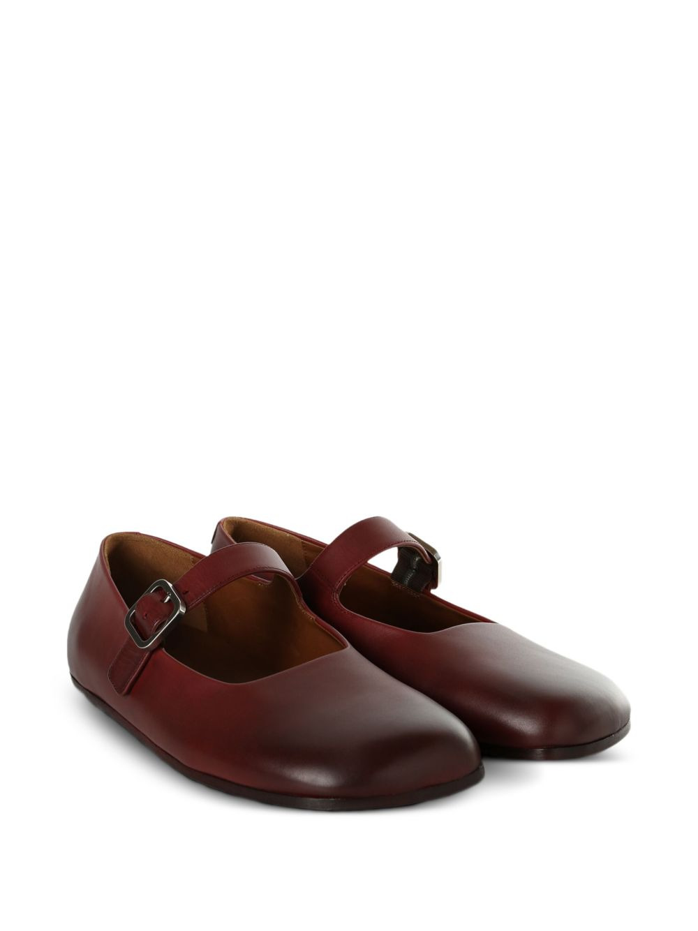 buckle-strap leather loafers - 2