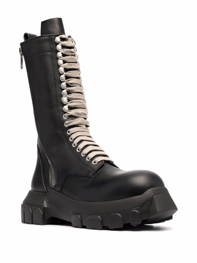 Rick Owens Bozo Tractor leather boots outlook