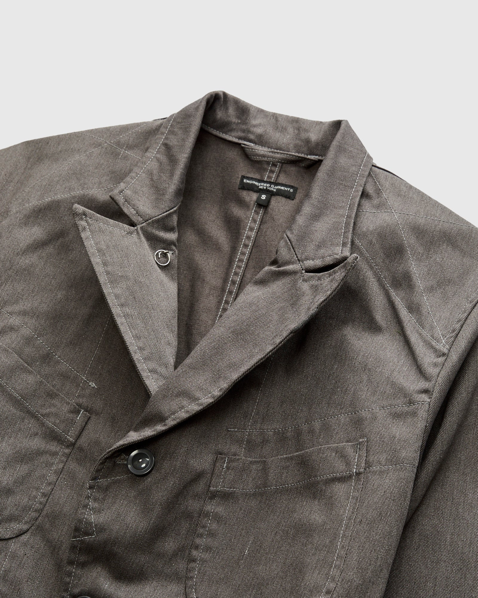 Bedford Jacket in Grey PC Tanker Twill - 4