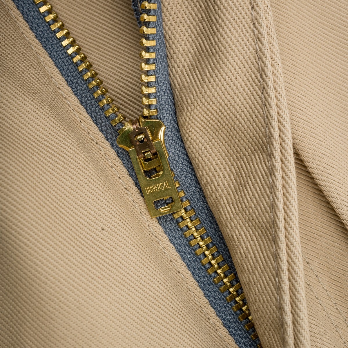 IH-721-KHA 9oz Mercerised Selvedge Cotton Slim Tapered Chinos Khaki - 6