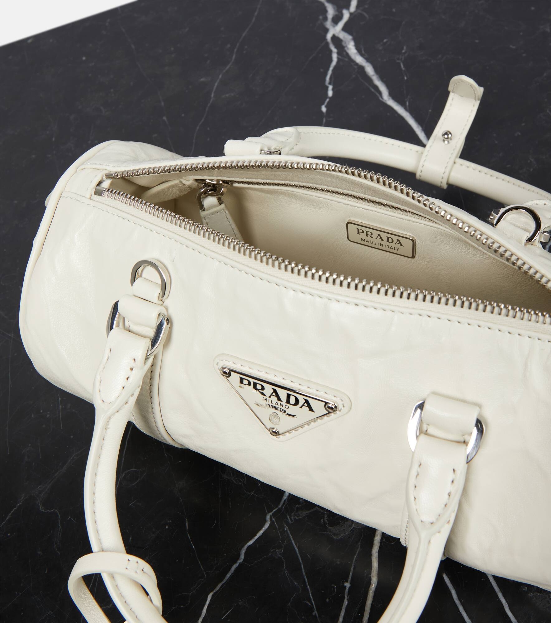 Mini leather tote bag - 3