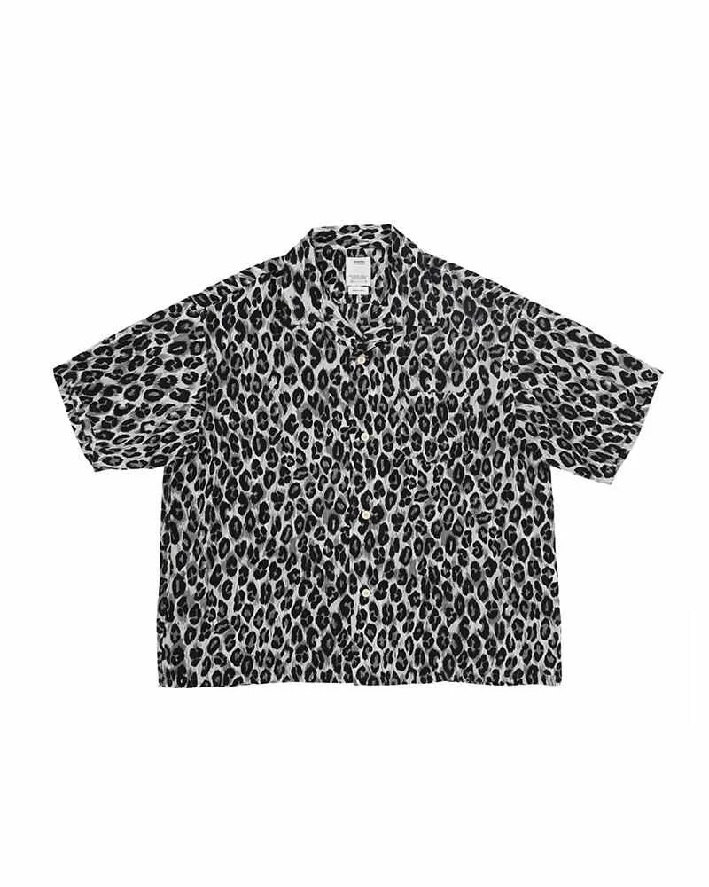 CROSBY SHIRT S/S LEOPARD (CHIRIMEN) GREY - 1