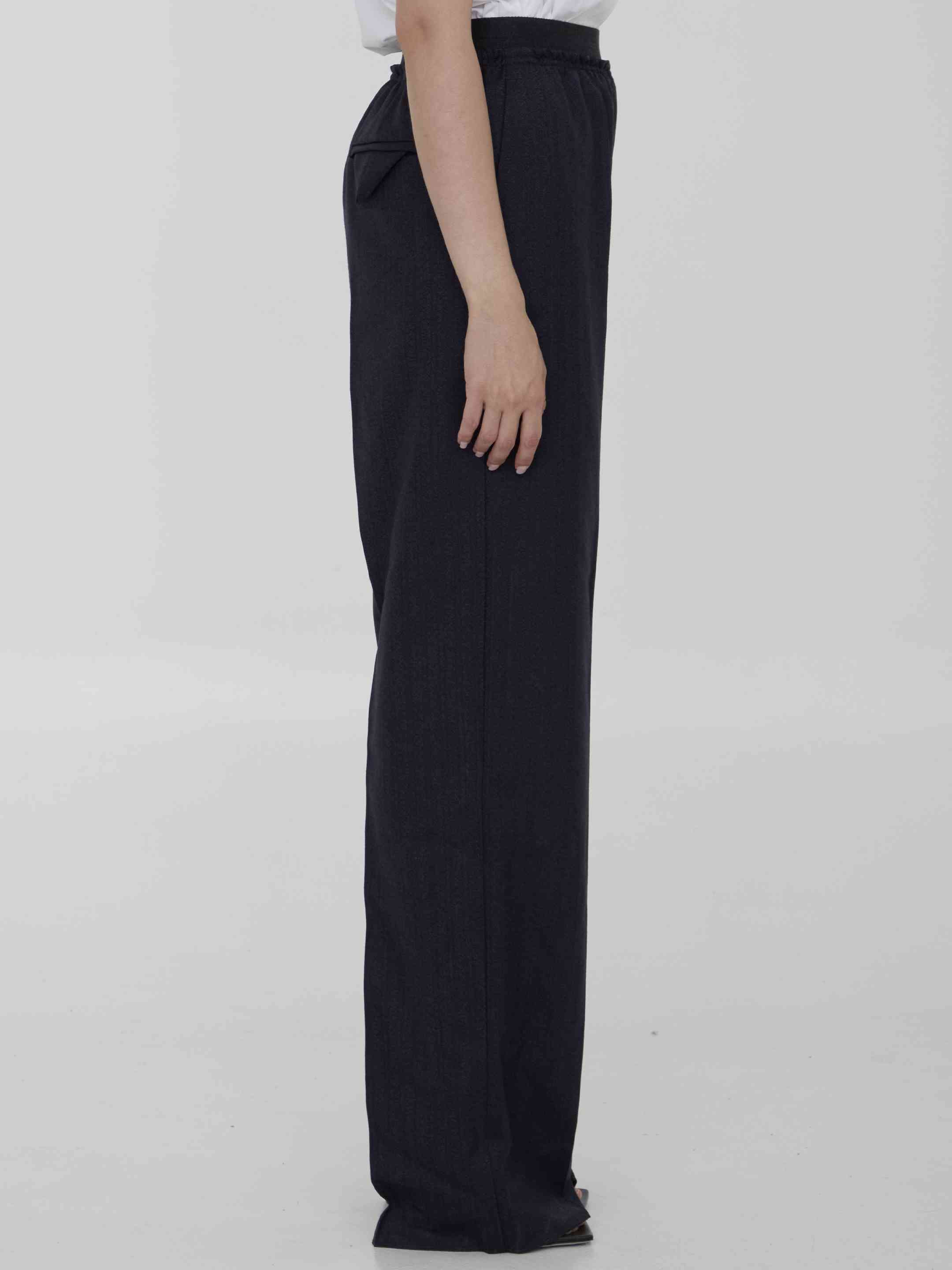 Bottega Veneta Women Striped Wool Trousers - 3