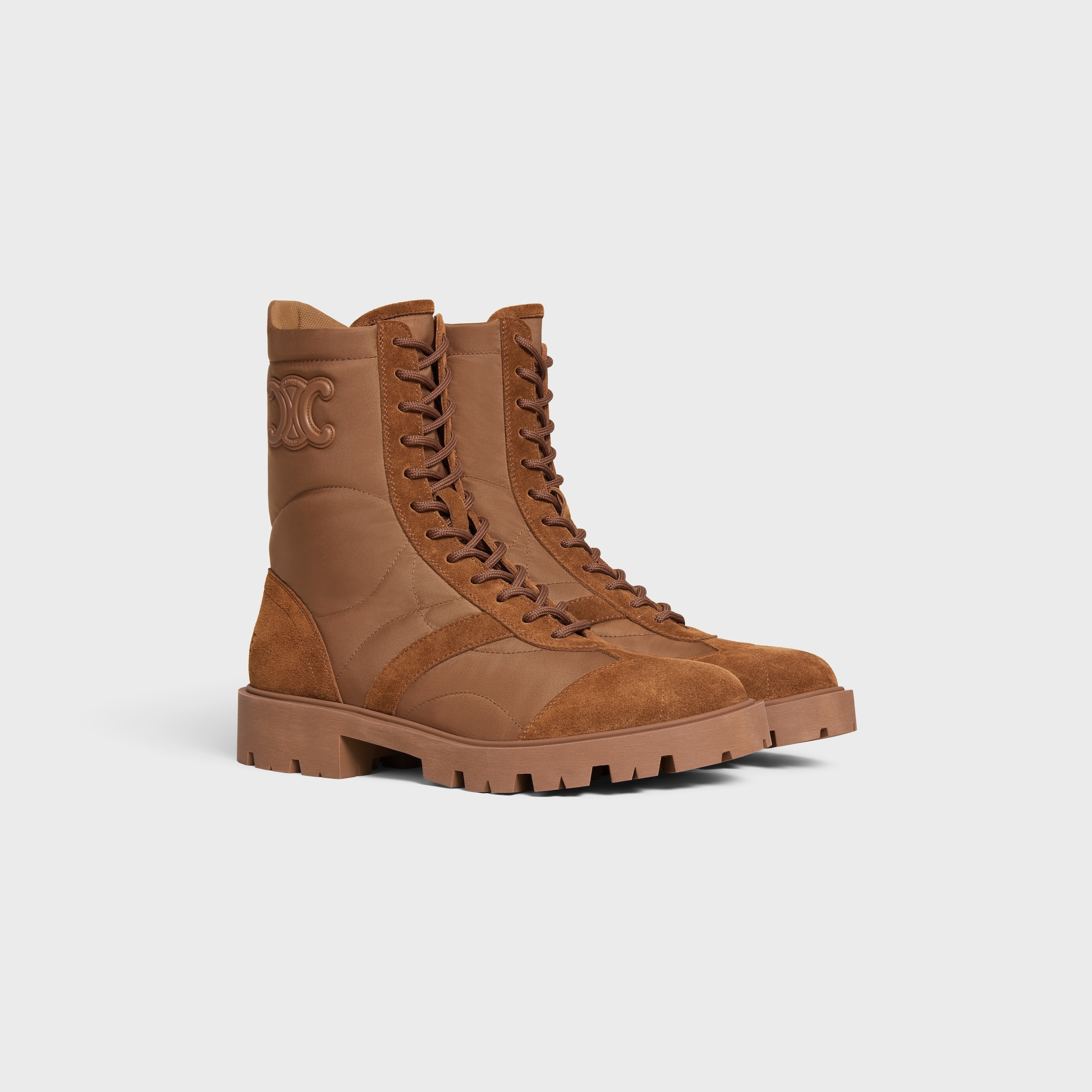 MARGARET BOOT IN Nylon and Suede Calfskin - 2