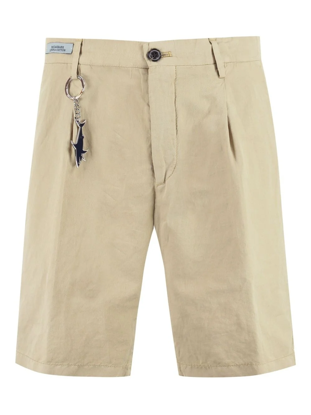 cotton-linen bermuda shorts - 1