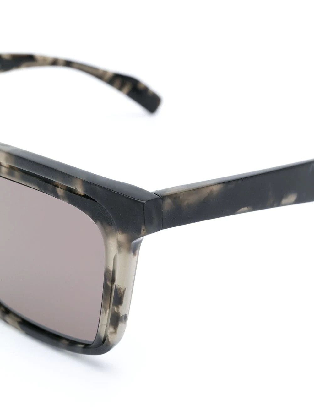 square-frame flat top sunglasses - 3