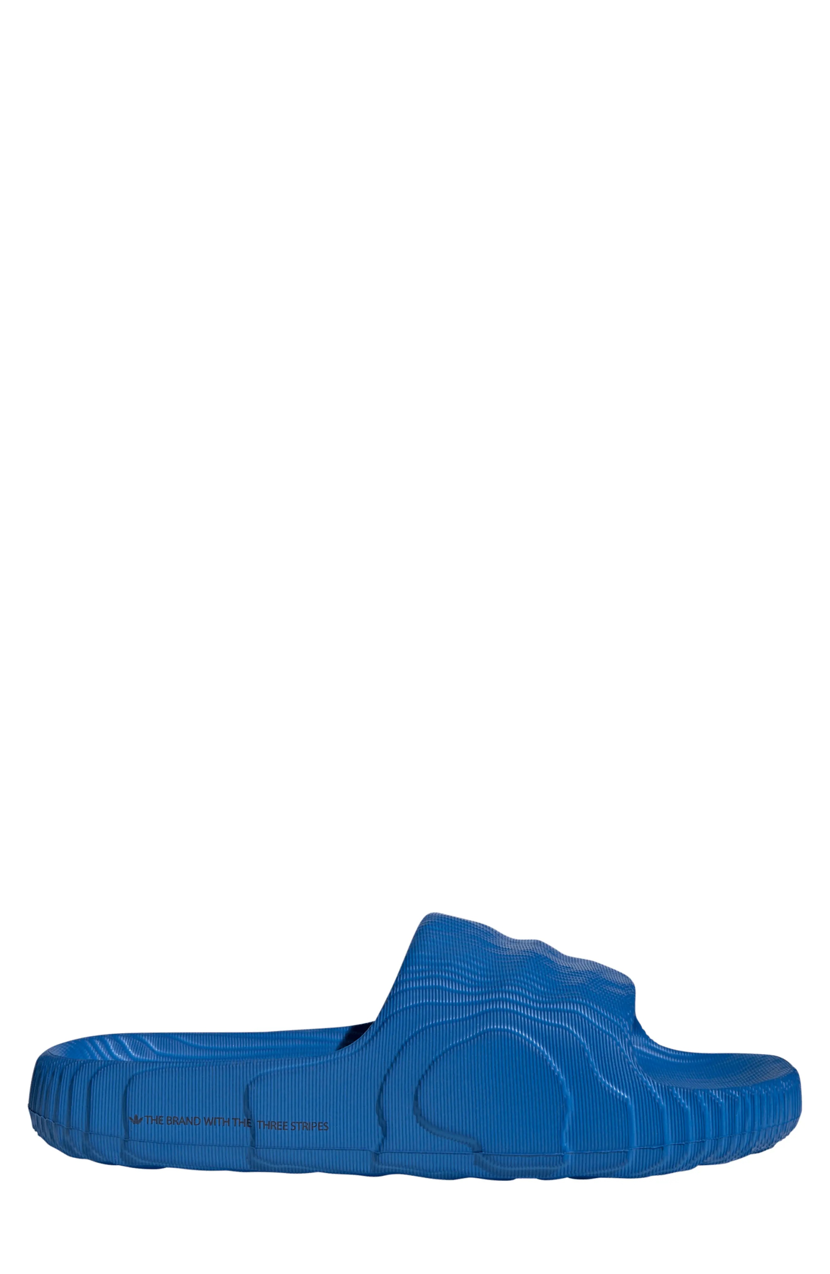 Adilette 22 Slide Sandal in Bluebird/Bluebird/Black - 3