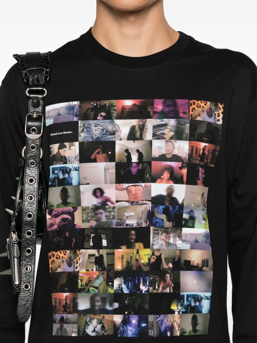 Diesel T-Boxty-LS T-shirt | REVERSIBLE