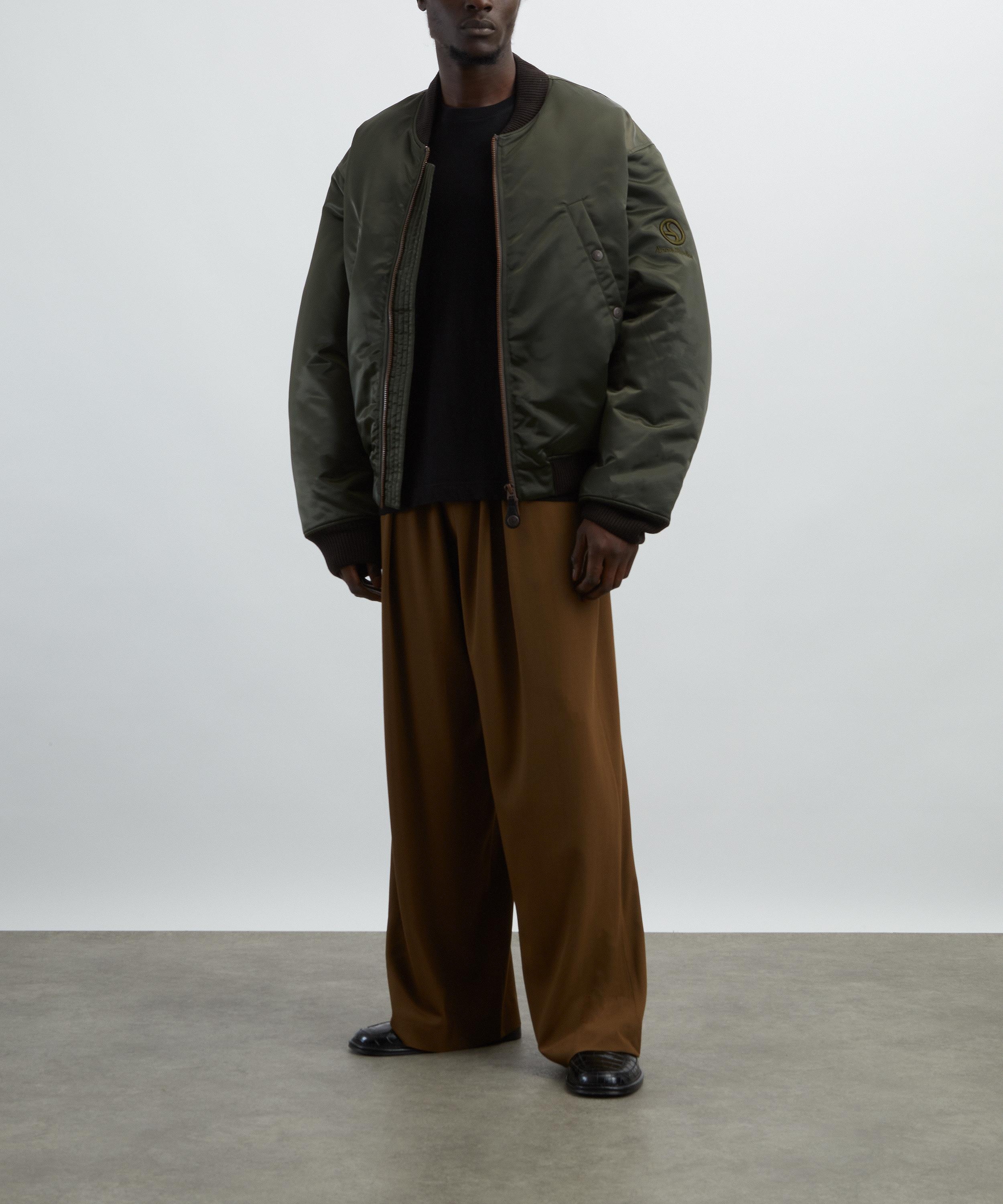 Brown Loose-Fit Logo Trousers - 2