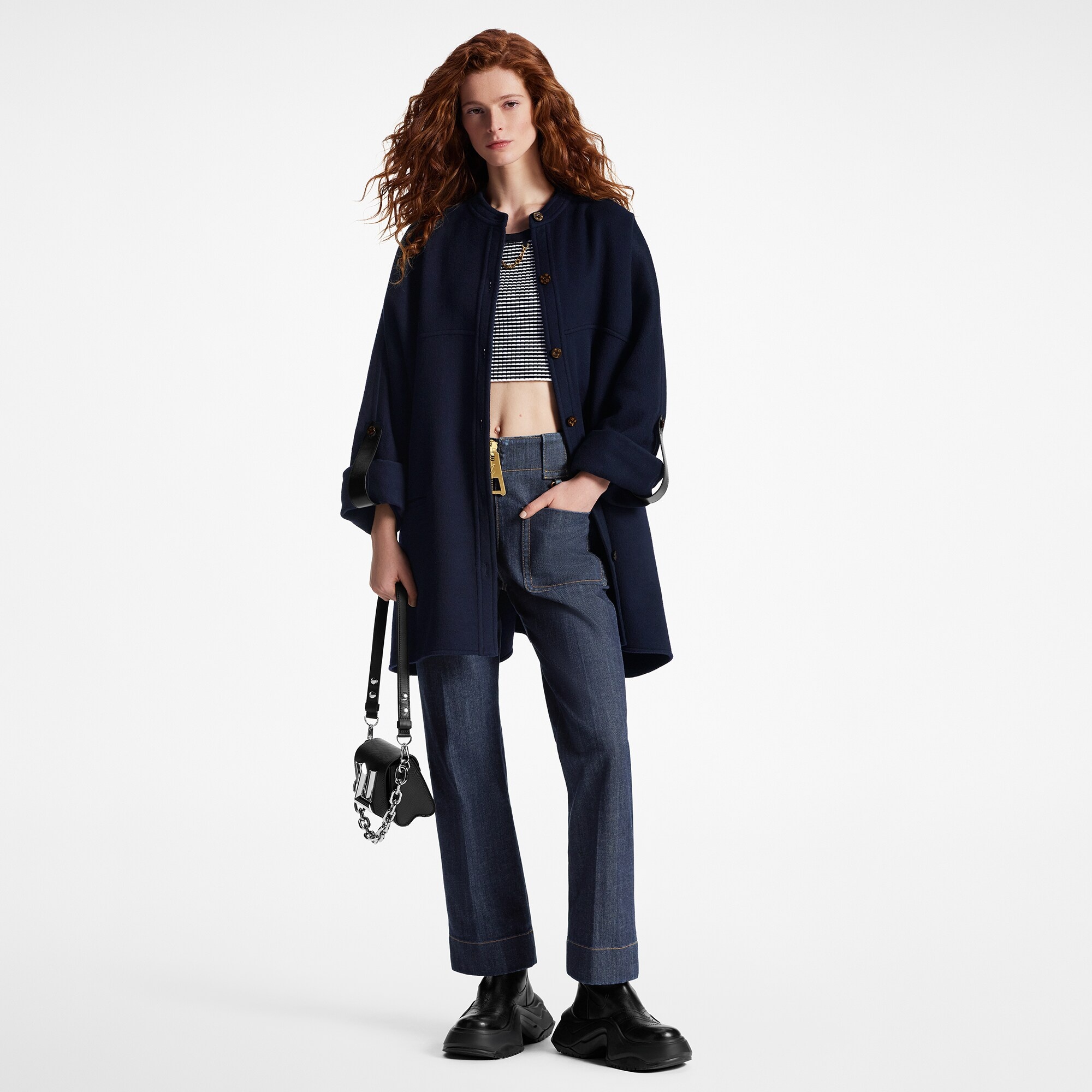 Boxy Button-Up Coat - 4
