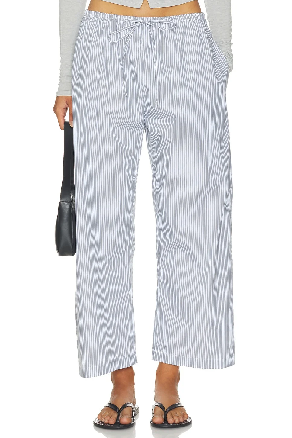 Yoshi Stripe Crop Drawstring Pant - 1
