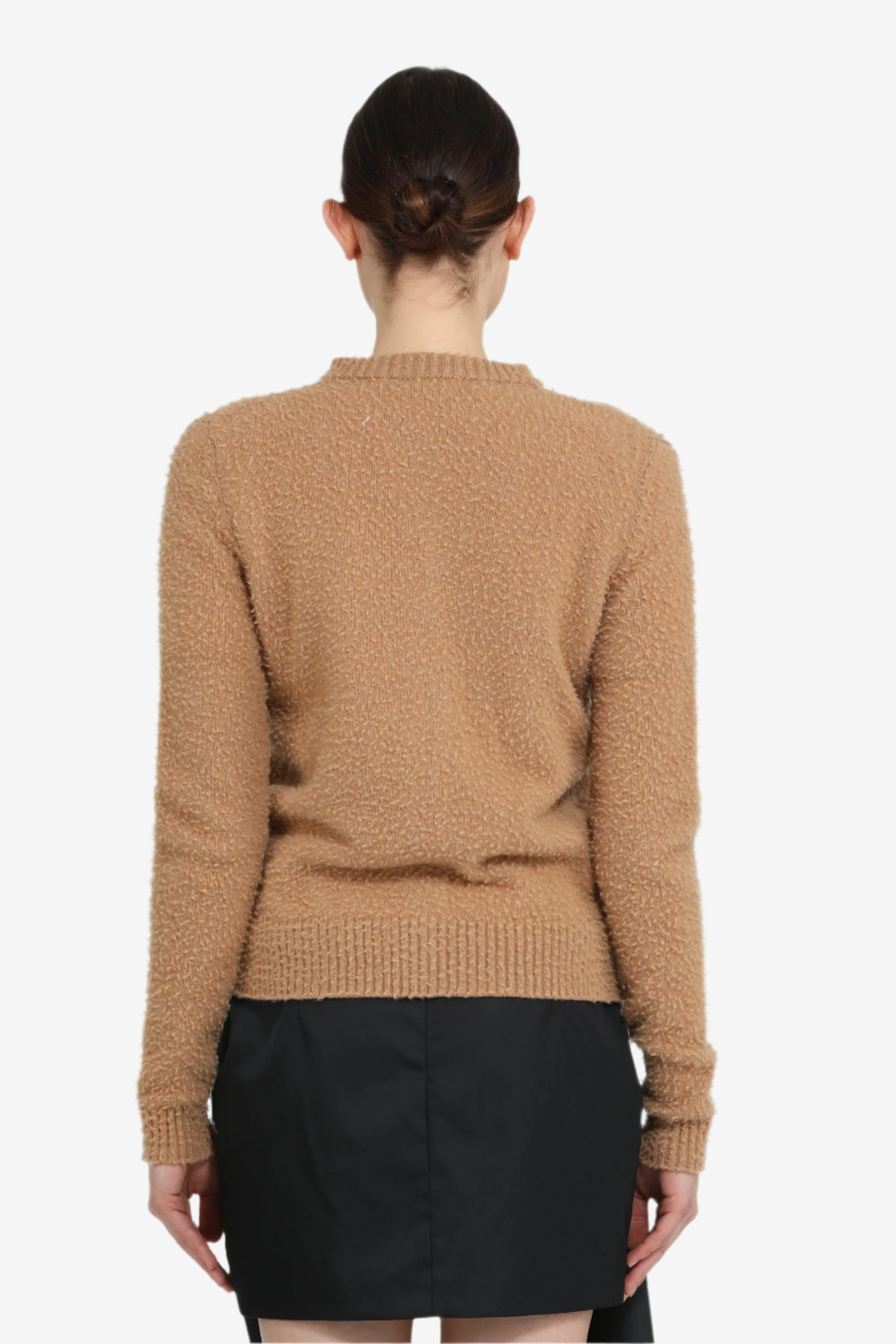 CREW NECK CARDIGAN WITH POCKETS - 2