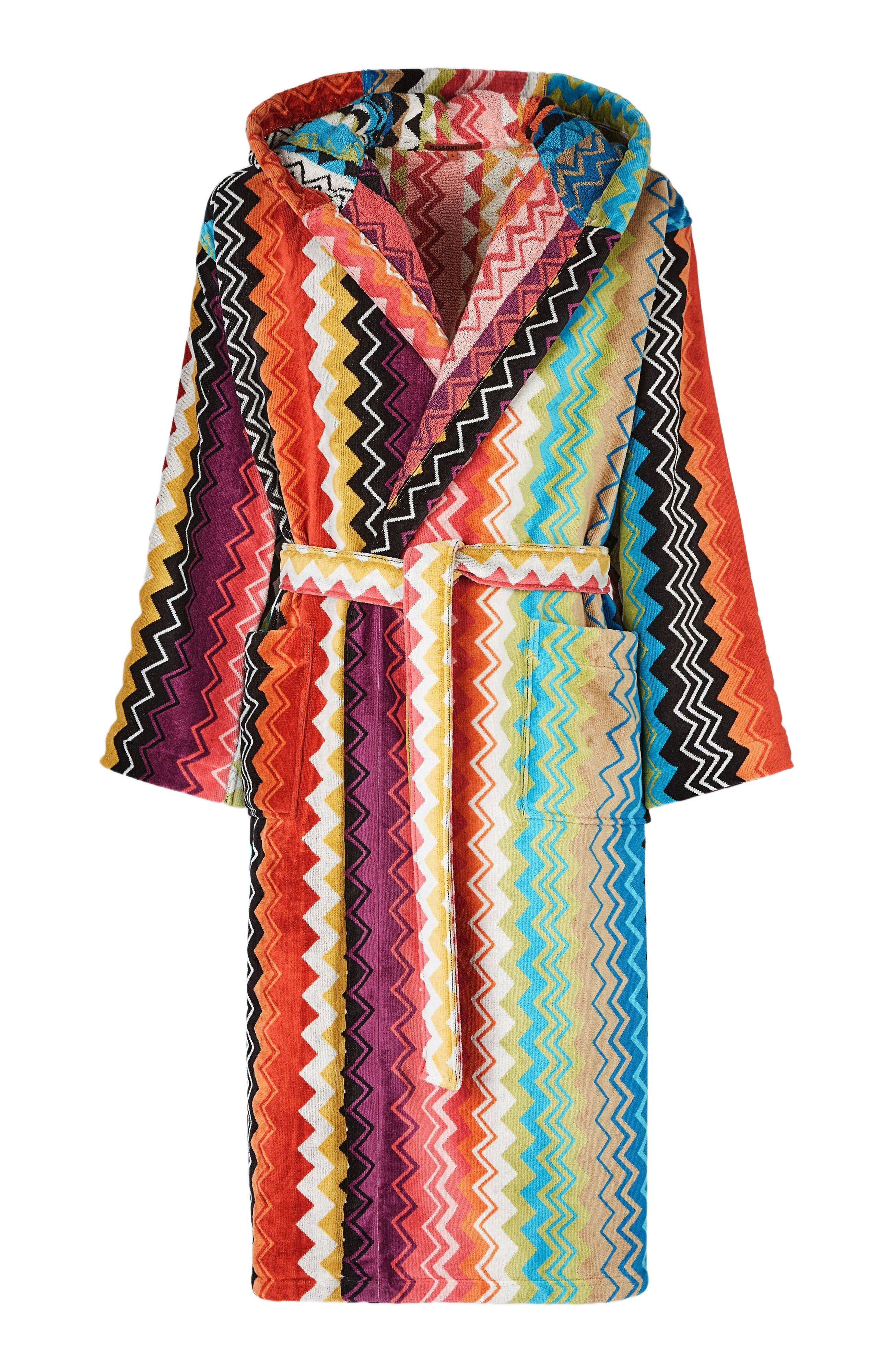 Missoni Home Giacomo Hooded Bathrobe in Green at Nordstrom - 2