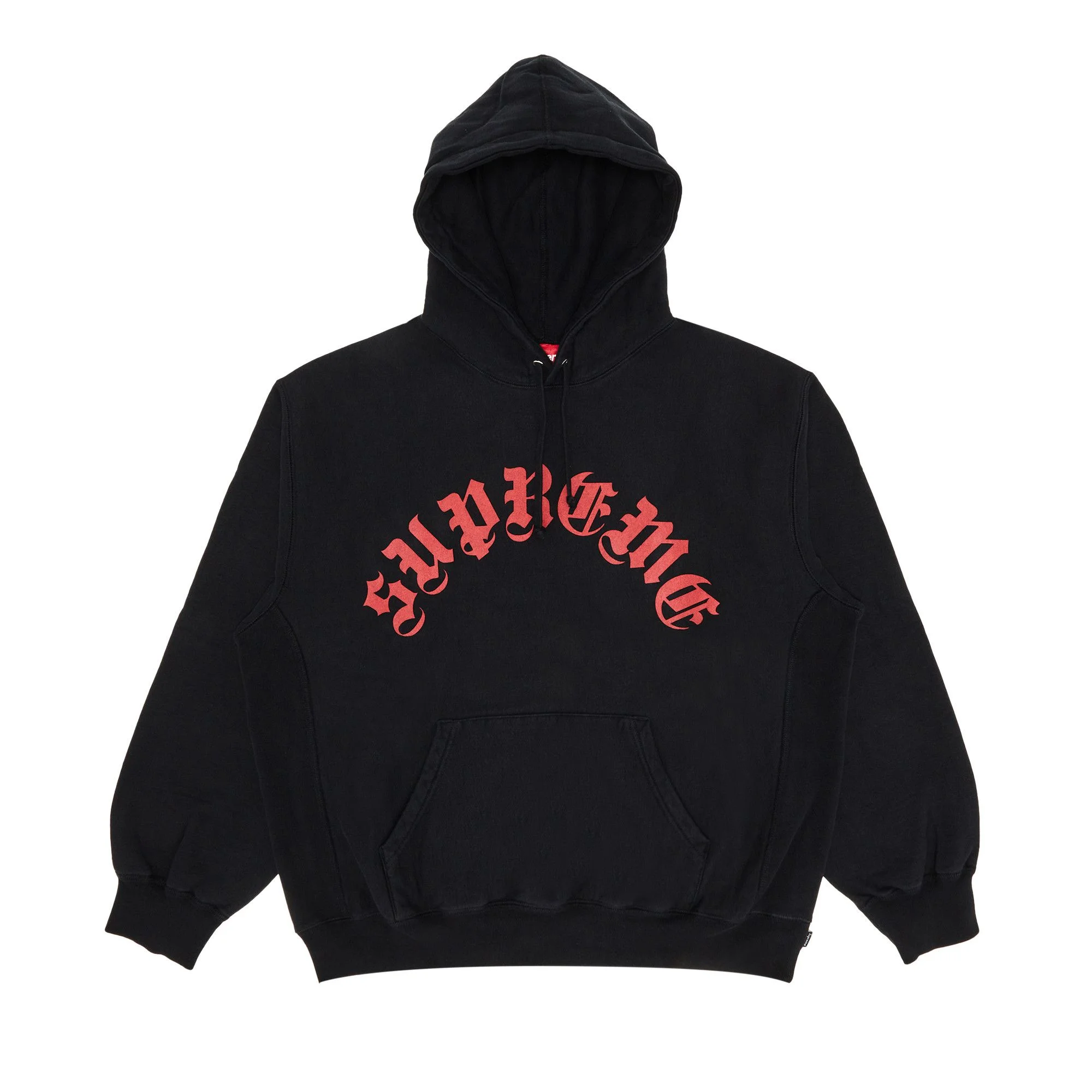 Supreme Printed Arc Hooded Sweatshirt 'Black' - 1