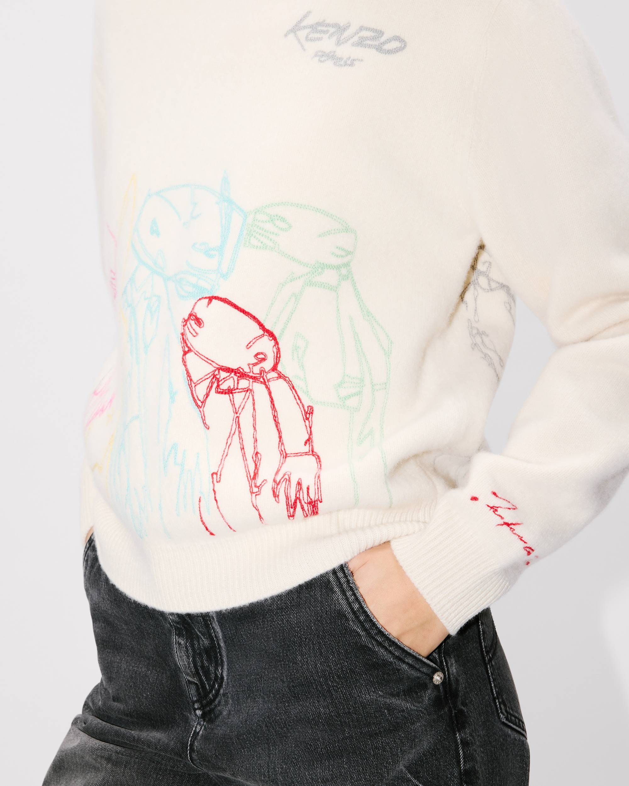'Kenzo x Futura 2000' jumper in wool - 7