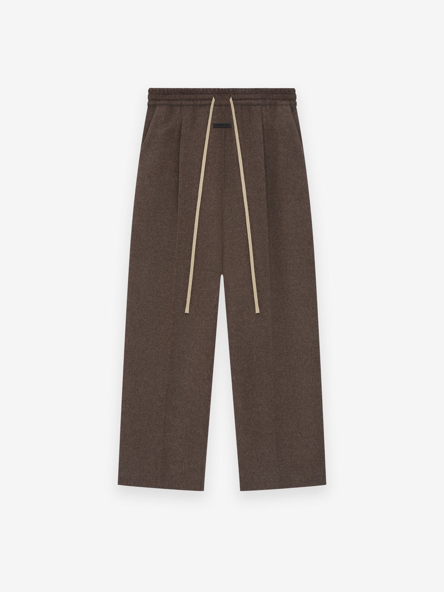 Brushed Wool Cashmere Wide Leg Pants - 1