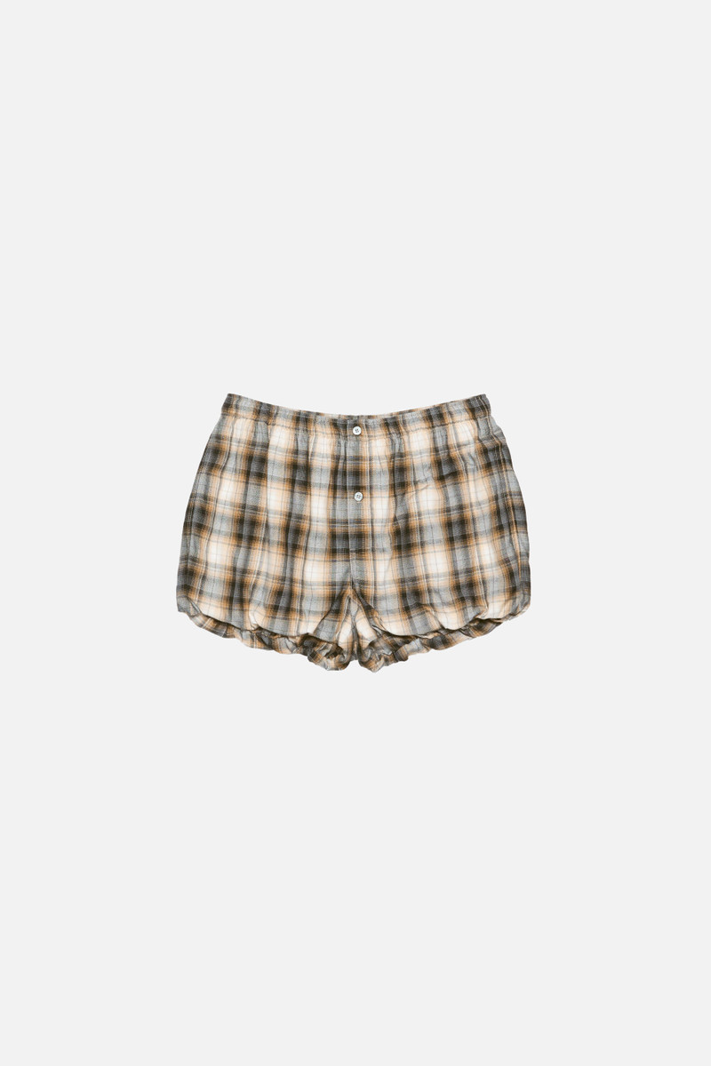 Check shorts - Beige/black - 1