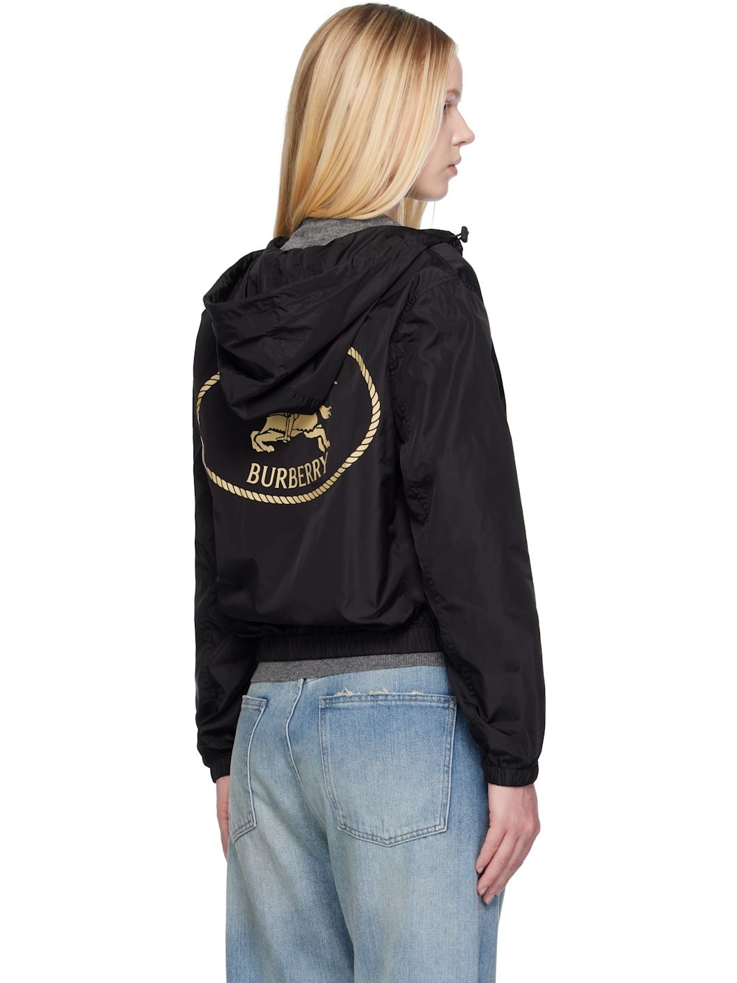 Black Knight Stamp Nylon Jacket - 3
