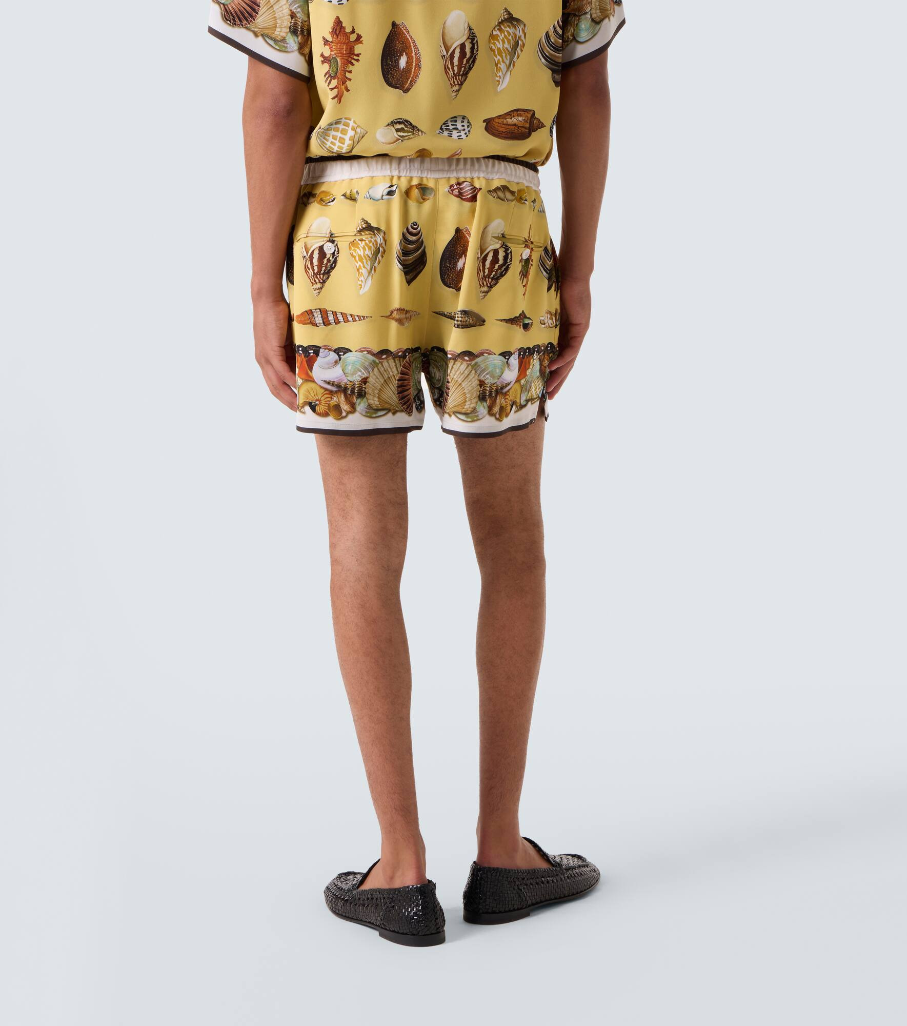 Printed silk shorts - 4
