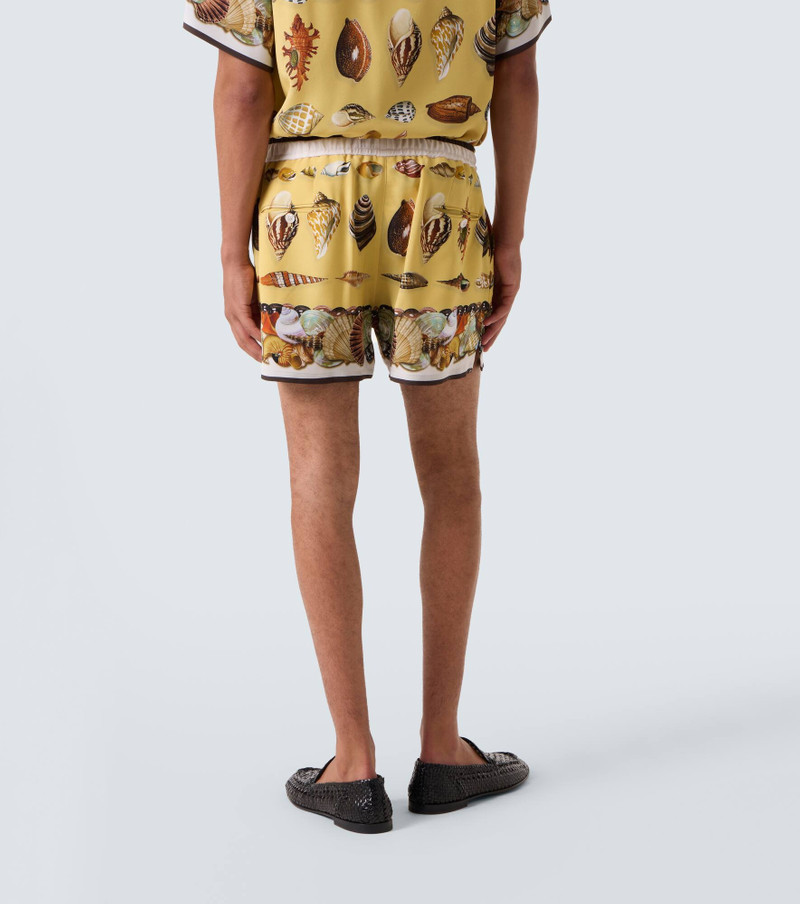 Printed silk shorts 4
