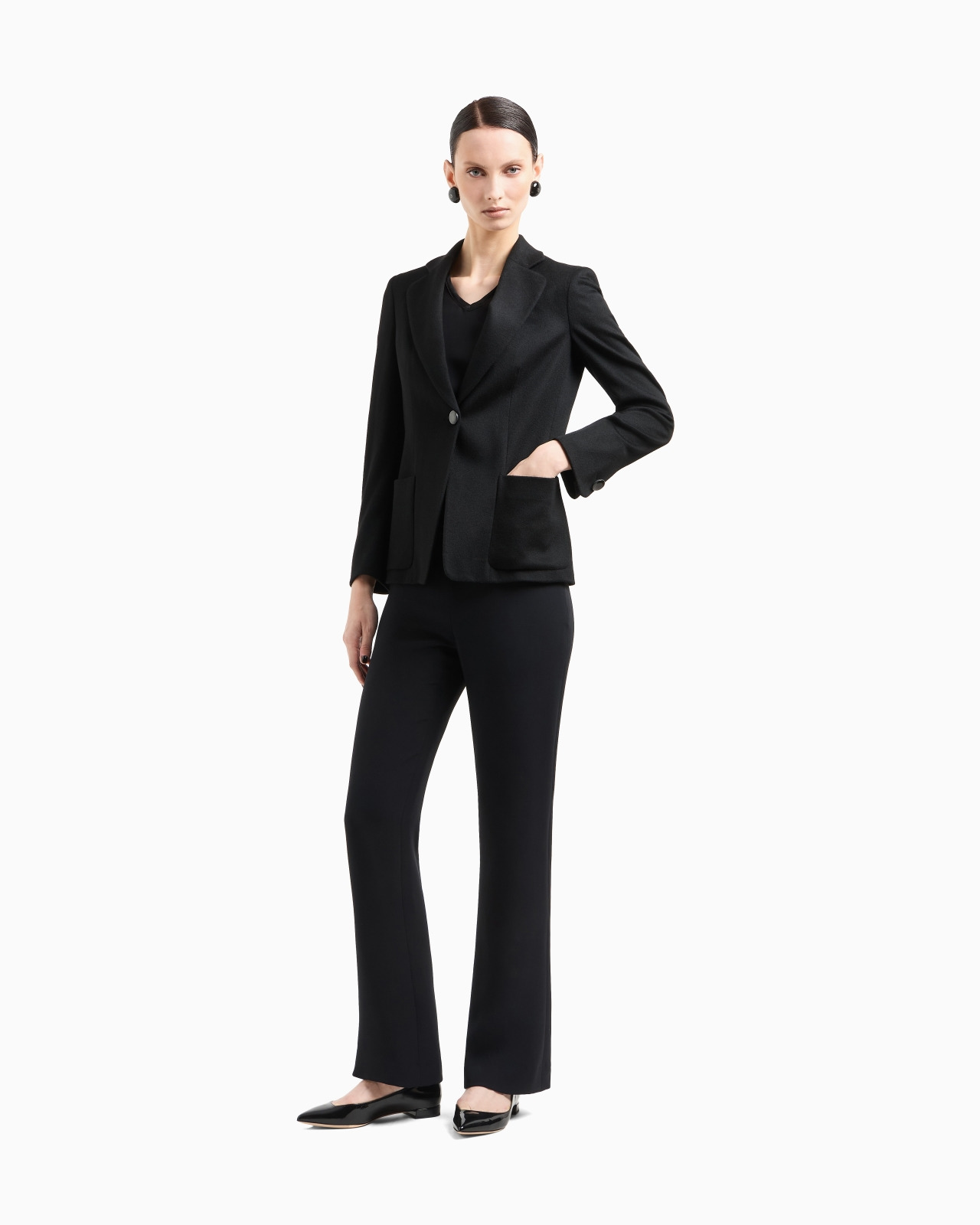 Wide-leg silk trousers - 2