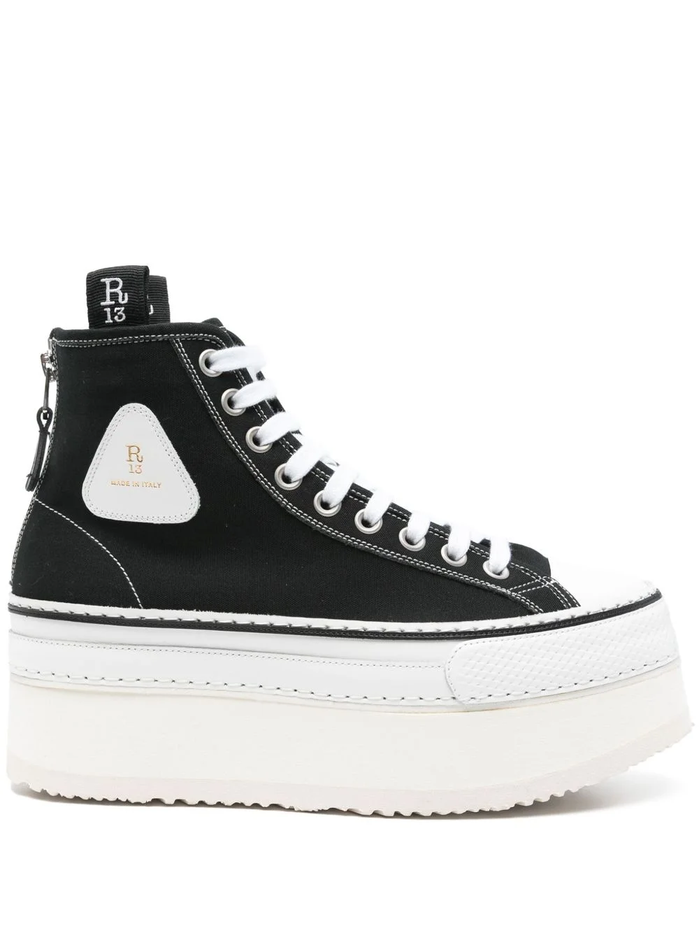 platform high-top sneakers - 1