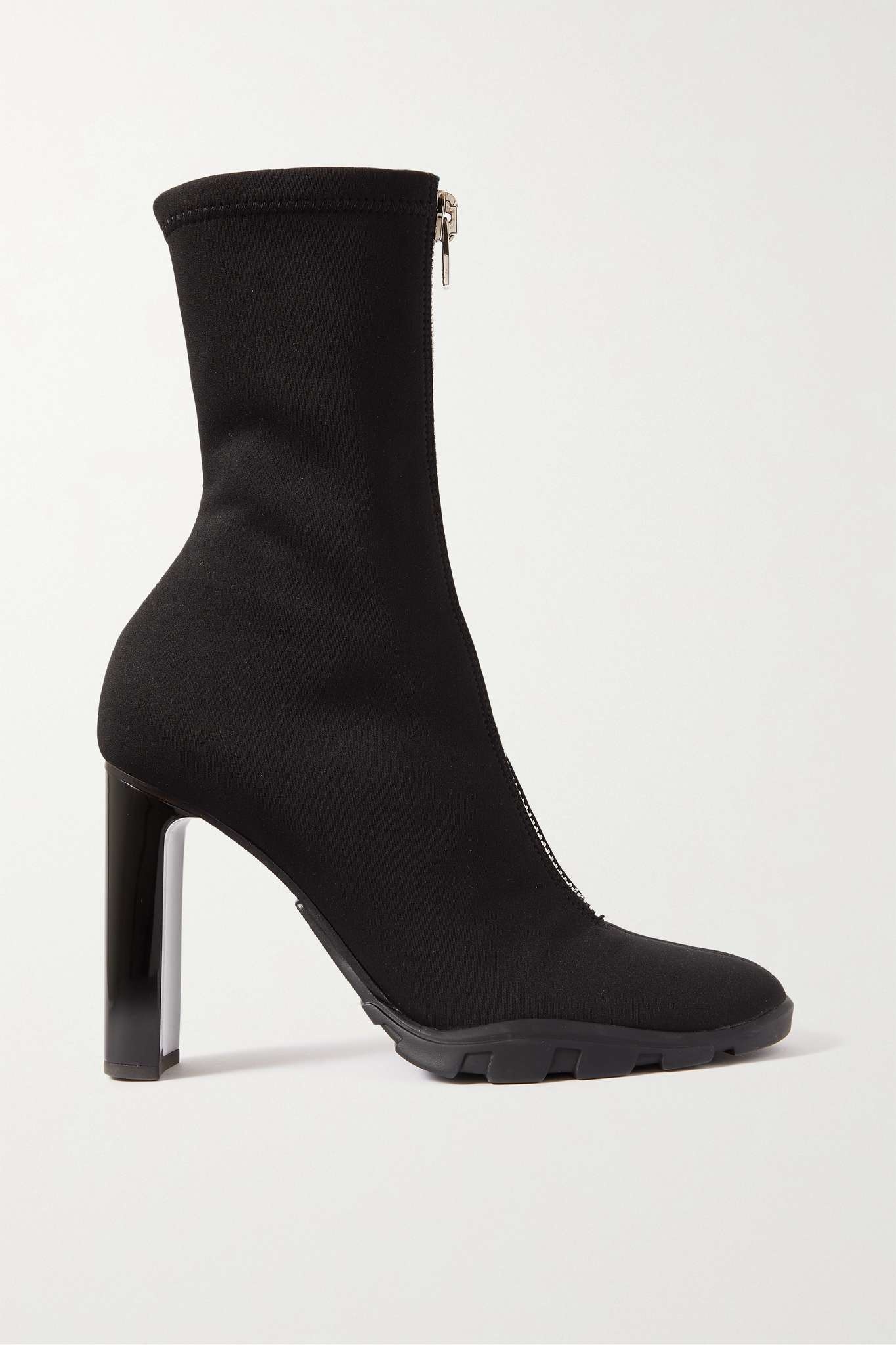 Stretch-neoprene ankle boots - 1