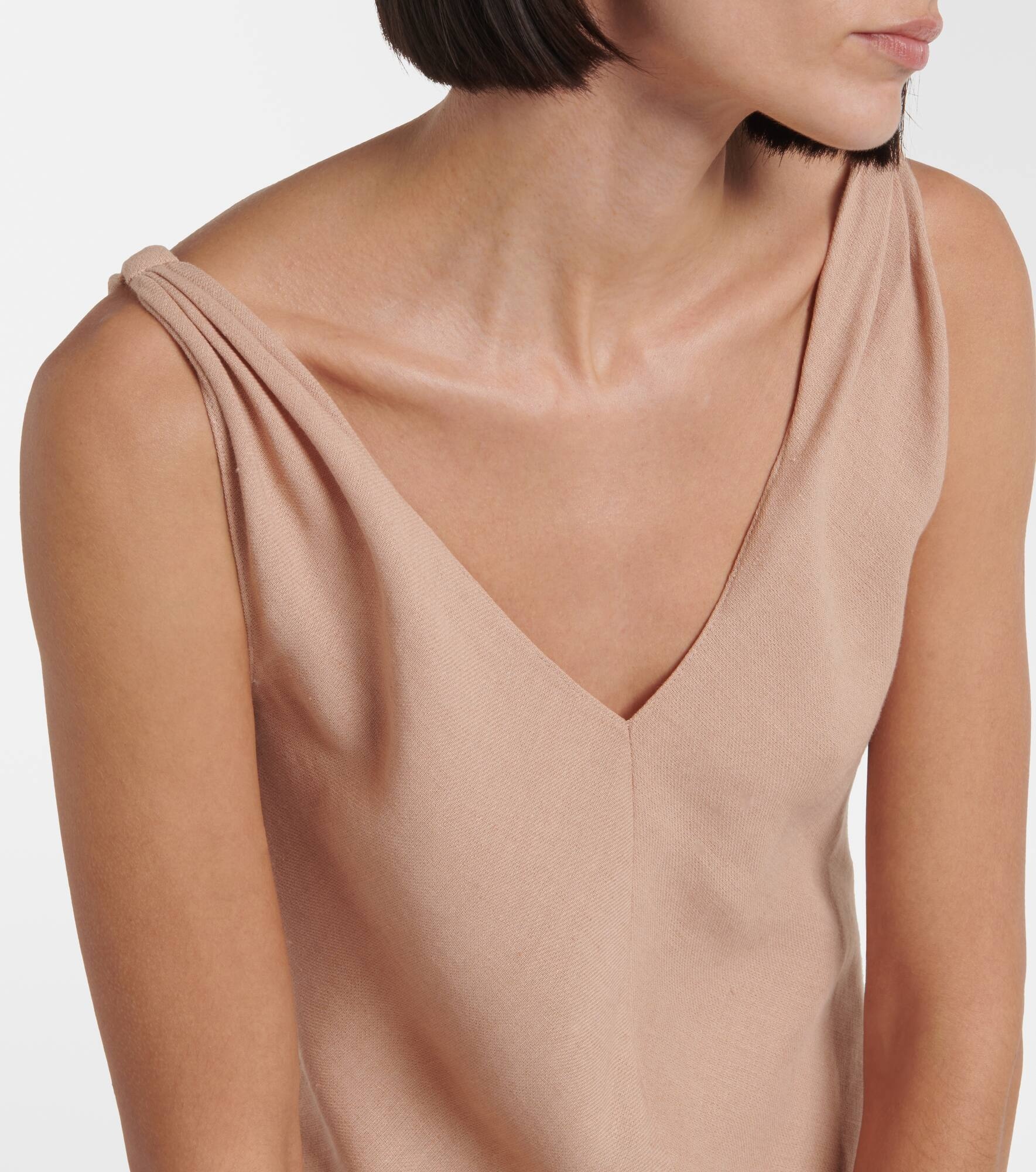 Callie linen crêpe maxi dress - 4
