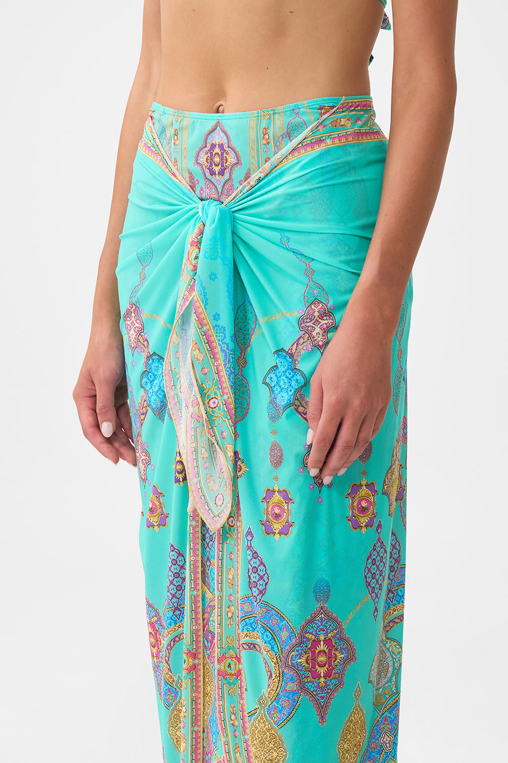 LAYERED MAXI SARONG WITH TIE FRONT THE CONCUBINES CORRIDOR - 5