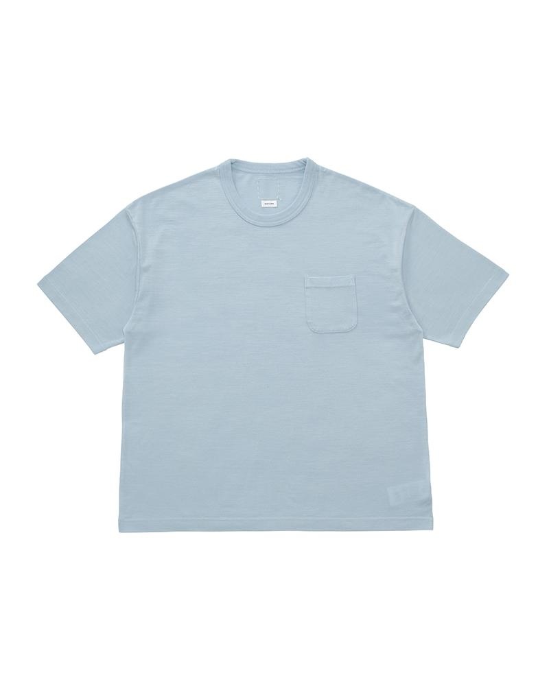 JUMBO TEE S/S (SUPERFINE) PL.BLUE - 1