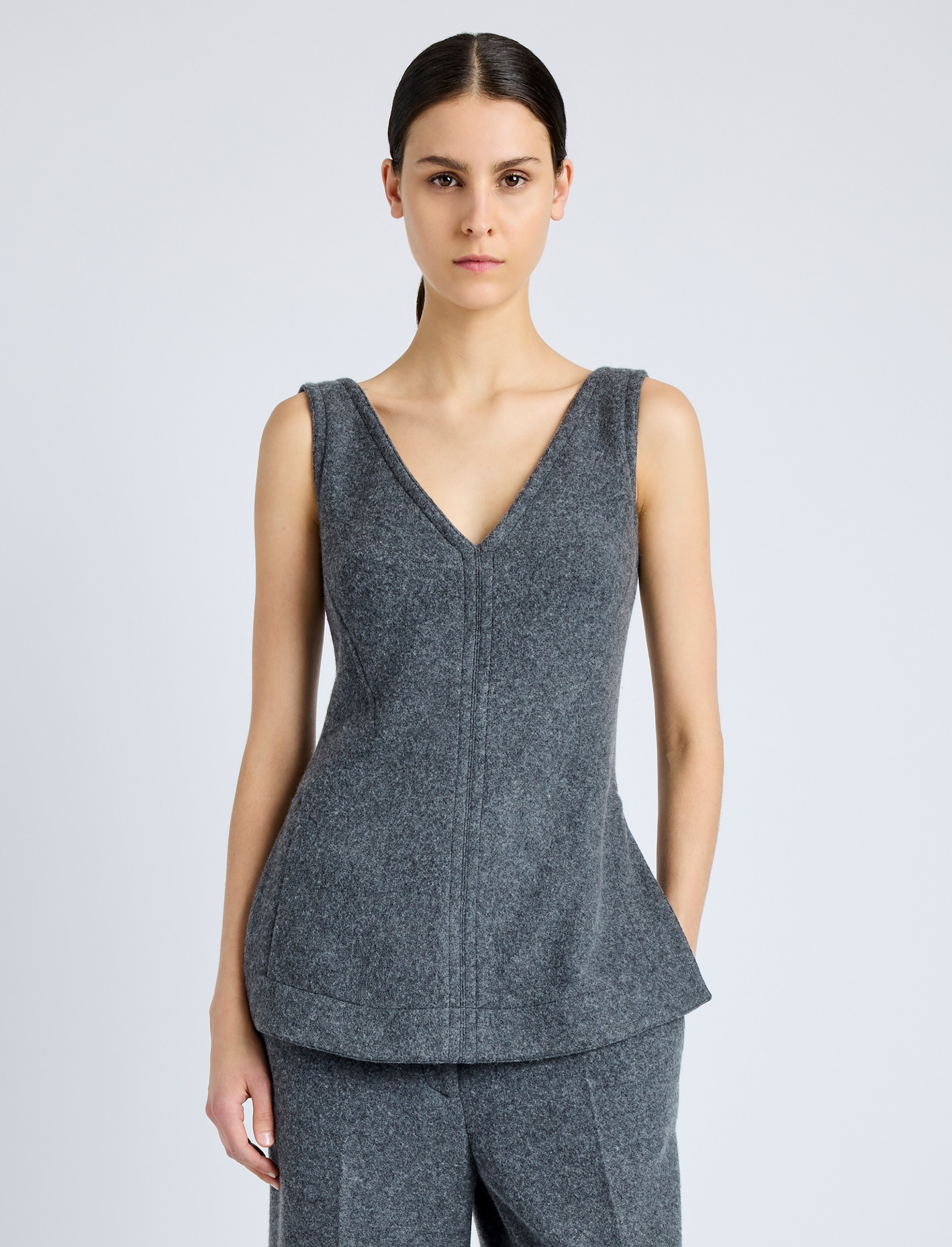 Winona Top in Wool Jersey - 2