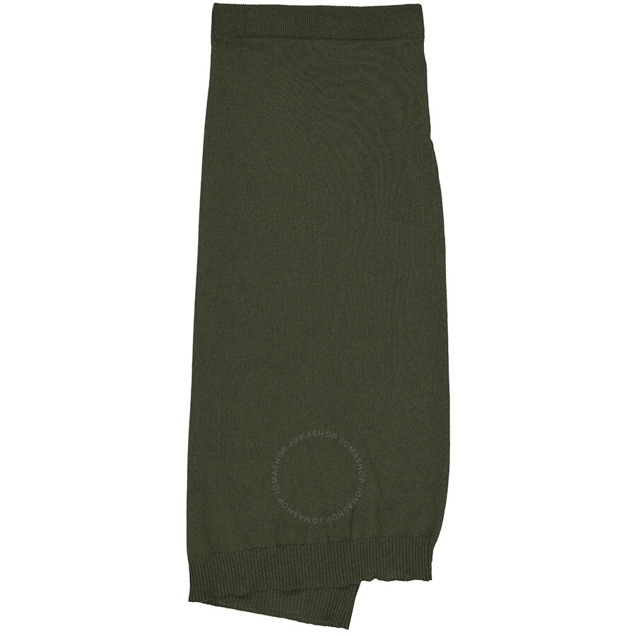 Kenzo Ladies Dark Khaki Merino Wool Wrap Skirt - 2
