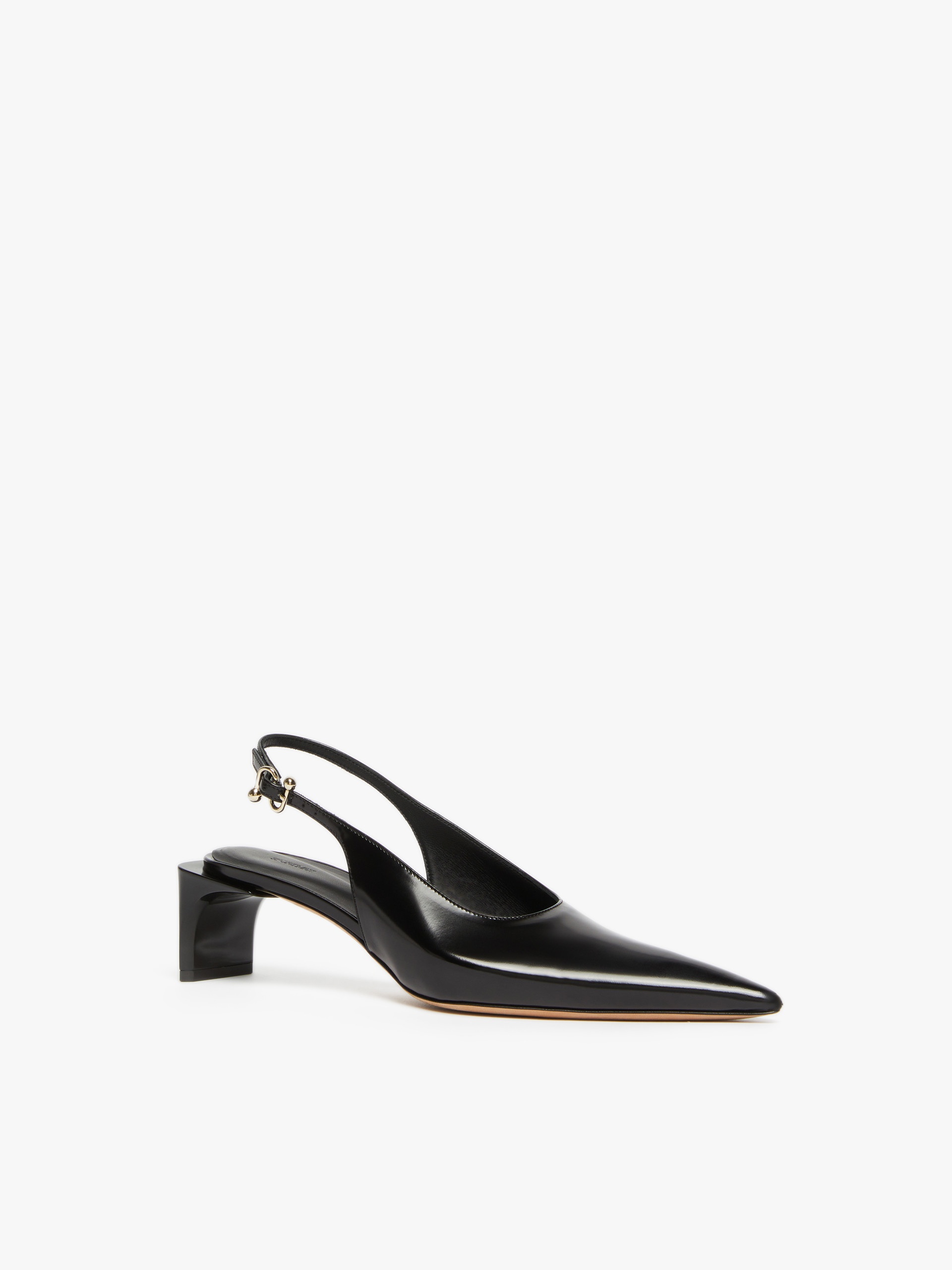ATTILA Low slingbacks in shiny calfskin with a pointed toe - 2