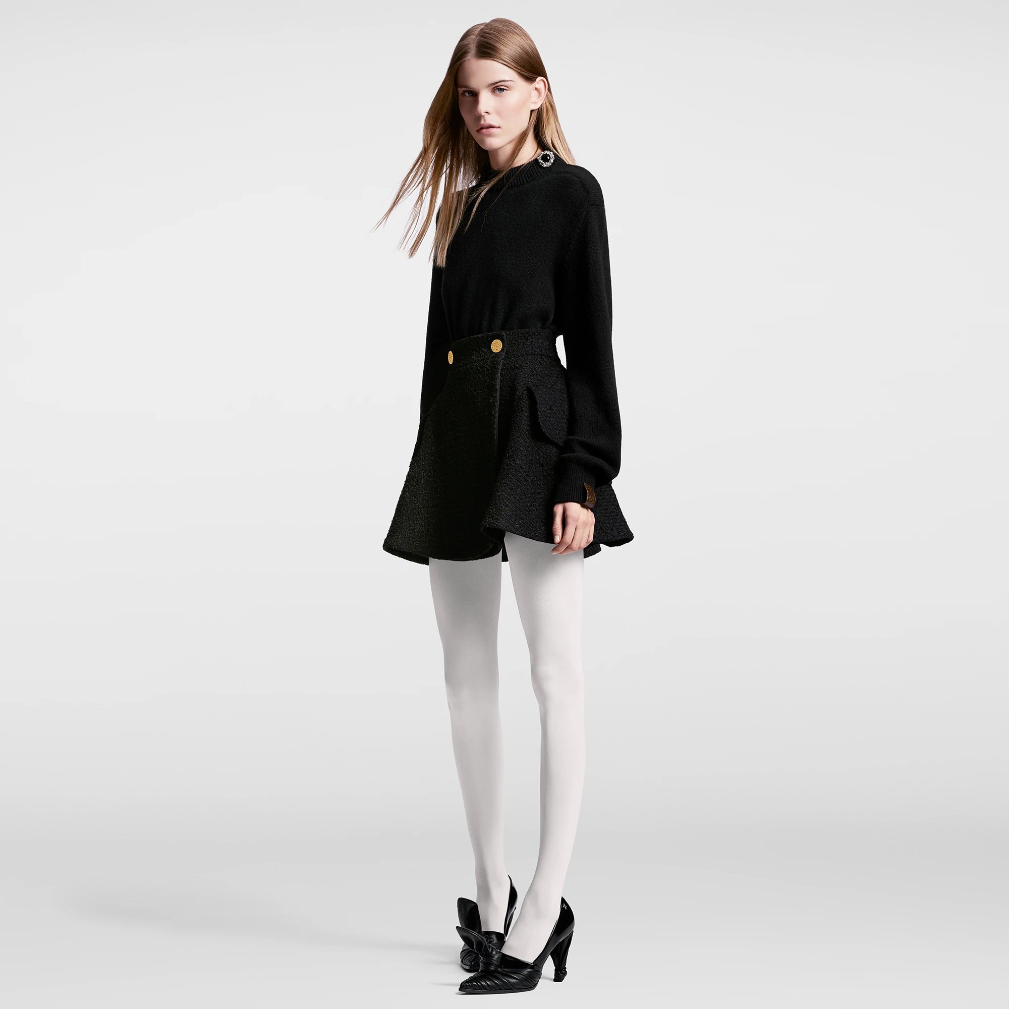 Jewel Button Pullover - 4