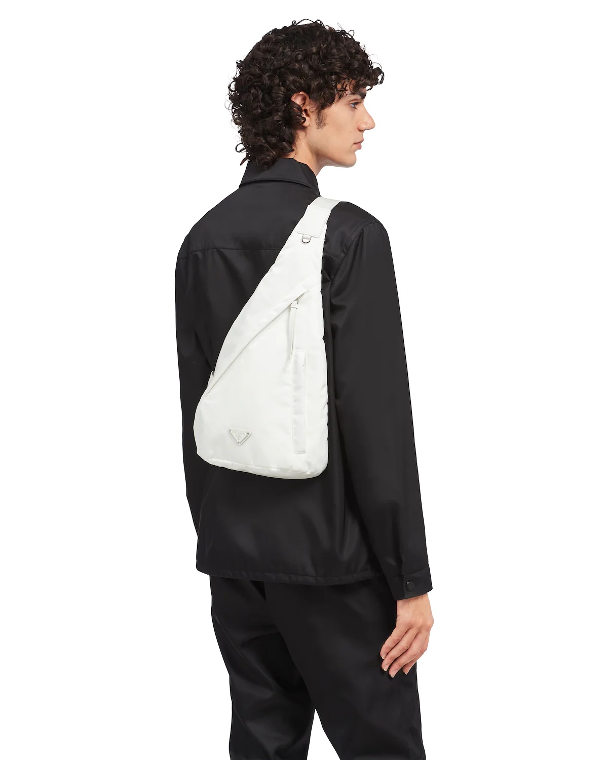 Re-Nylon and leather backpack - 2