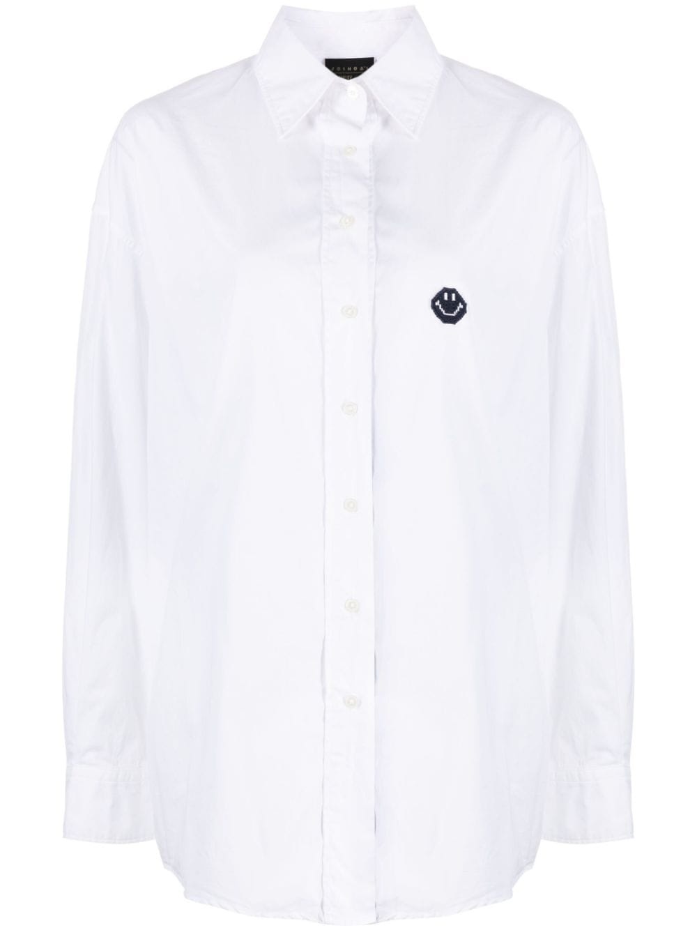 smiley-motif cotton shirt - 1