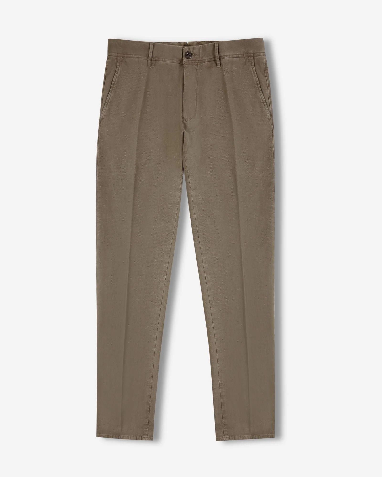 Slim-fit cotton twill trousers - 1