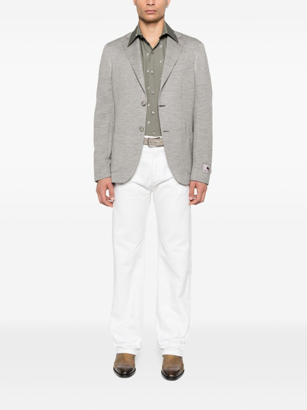 two-button patch-pocket blazer - 2