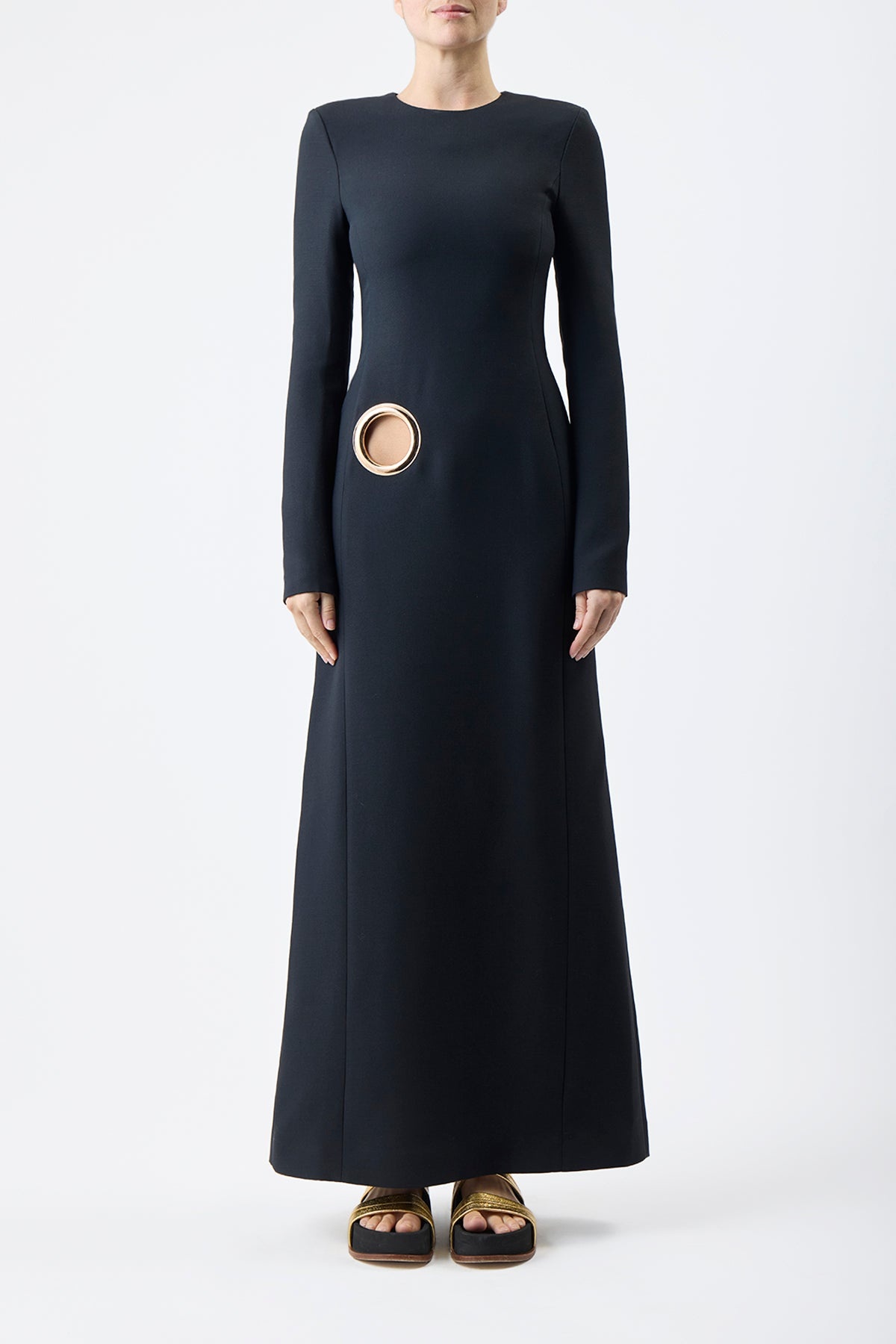 Cadell Dress in Silk Wool Cady - 3