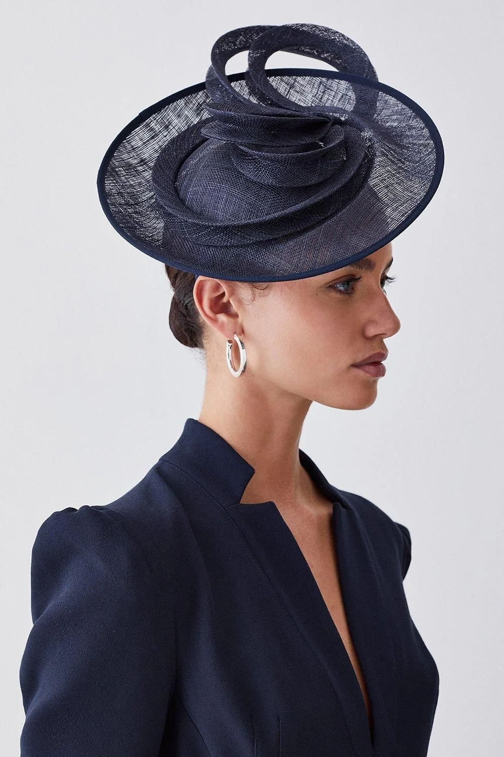 Asymmetric Disc Headband Fascinator - 1