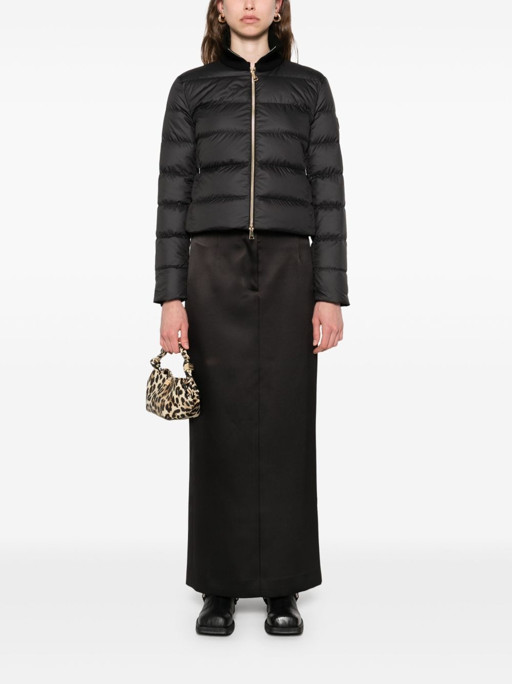 zip-up quilted jacket - 2