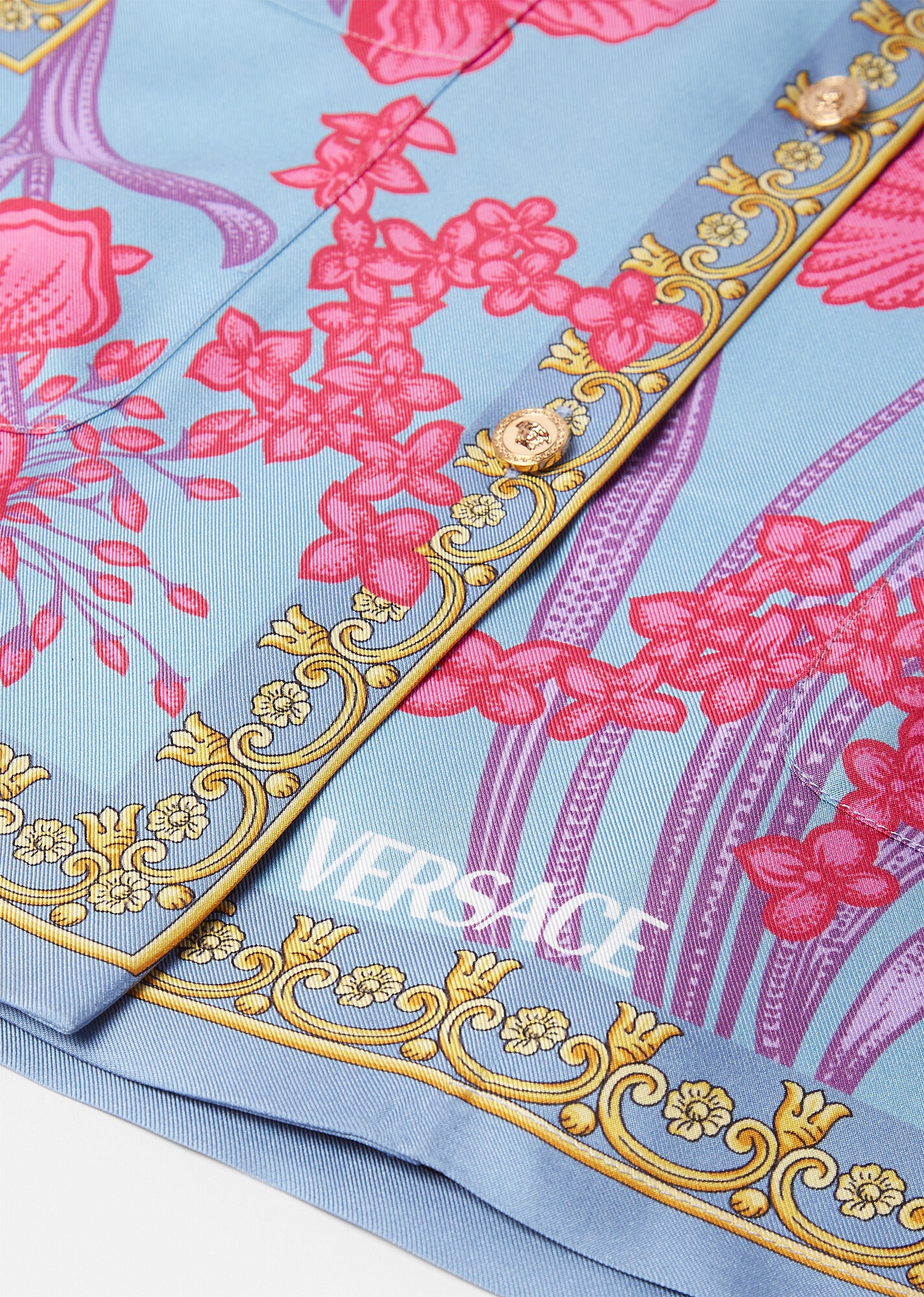 Acid Bouquet Silk Overshirt - 4