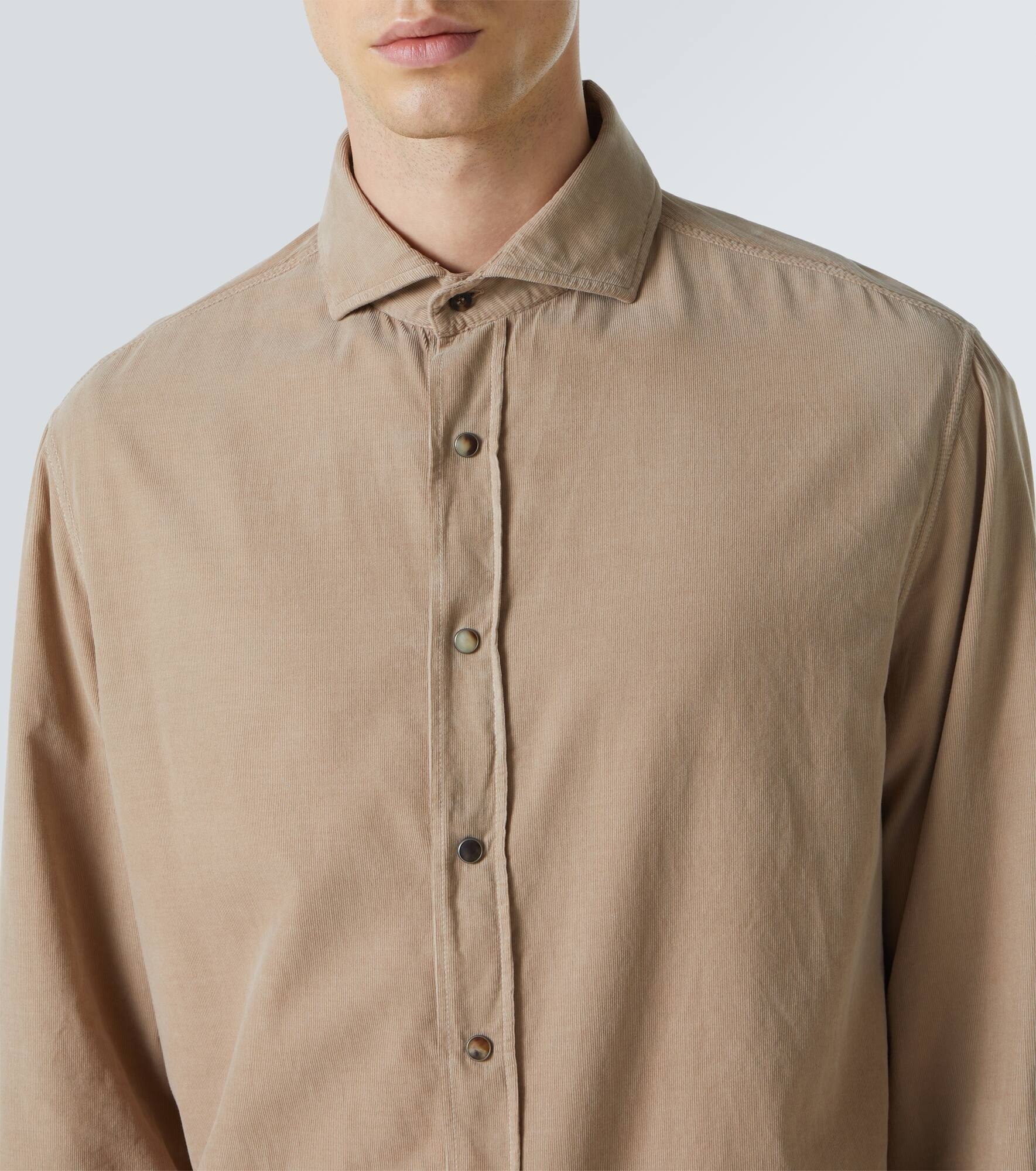 Cotton micro corduroy shirt - 5