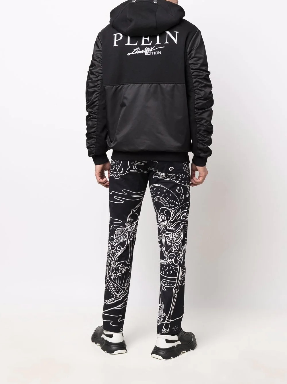 logo-print zip-fastening hoodie - 2