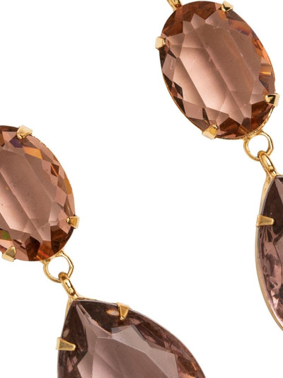 Jennifer Behr Aleena crystal embellished drop earrings outlook