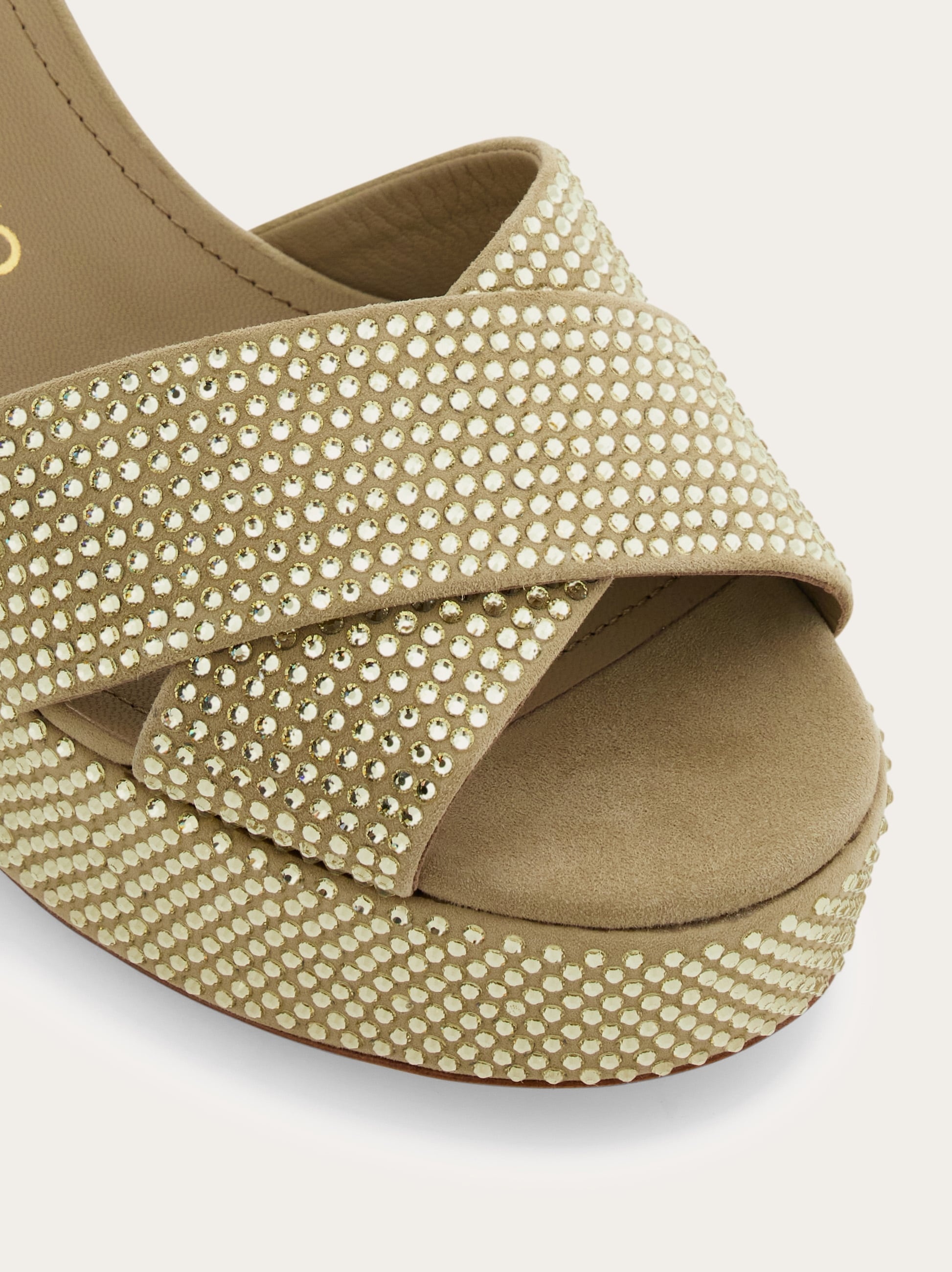 Crystal-embellished platform sandal - 6